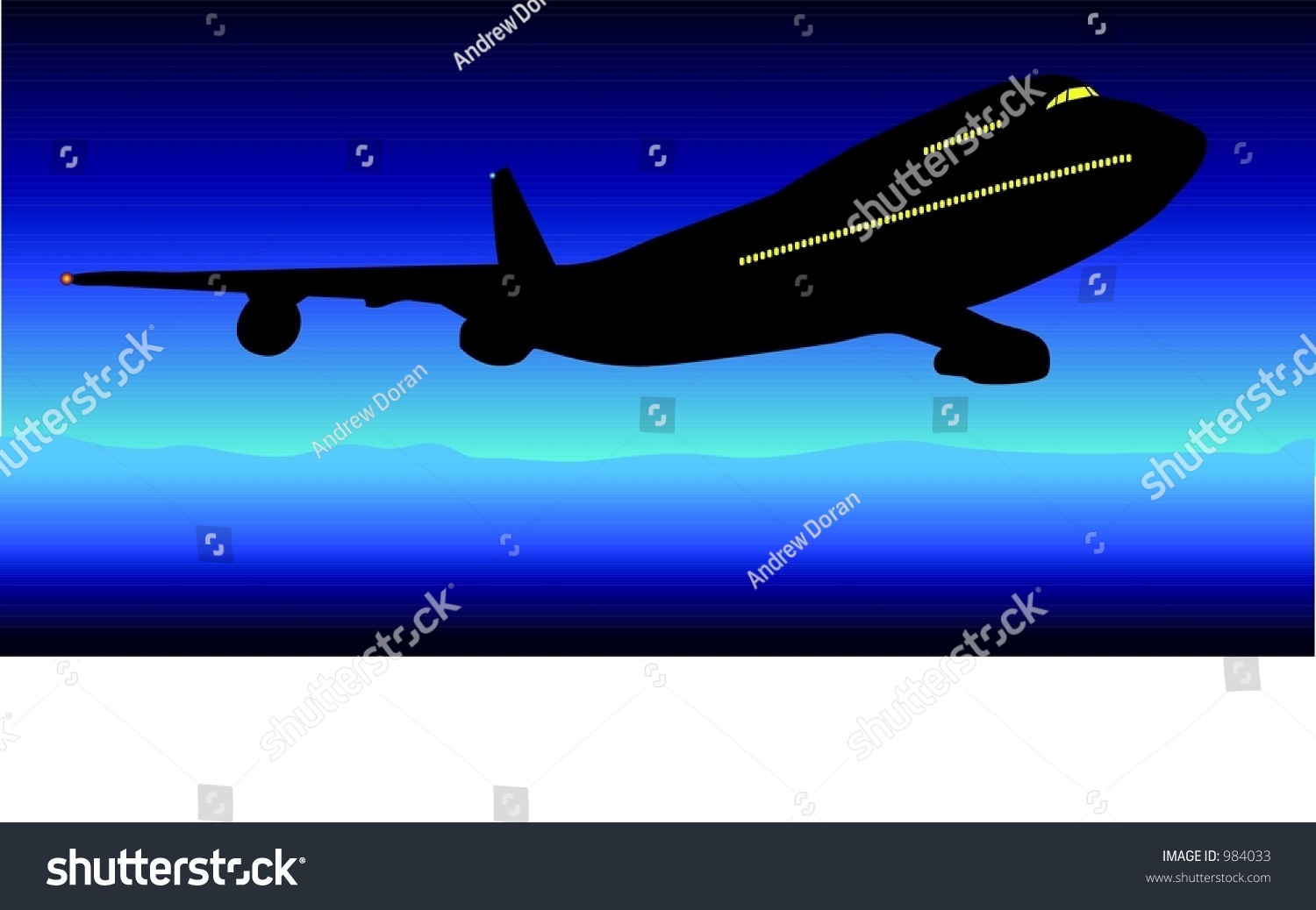 SVG of A midnight flight - vector illustration svg