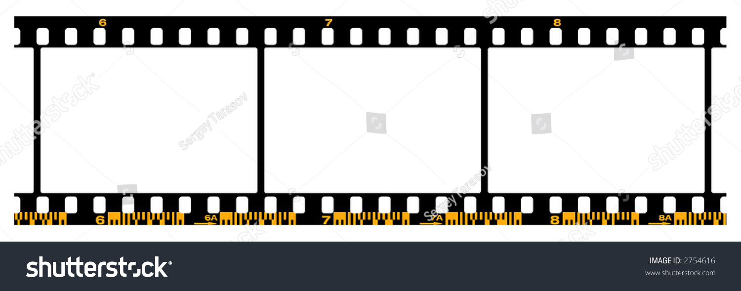 Piece Numberedindexed Frames Photo Film Barcodes Stock Vector (Royalty ...