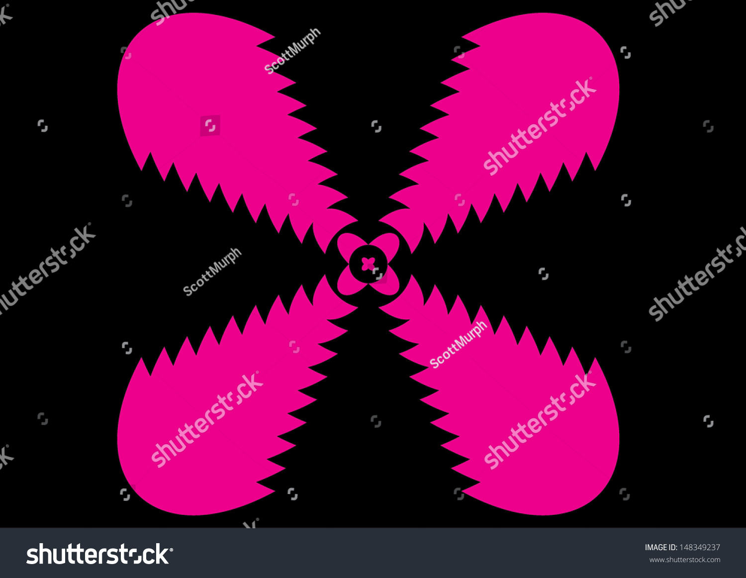 Pink Pattern On Black Background Vector Stock Vector (Royalty Free ...