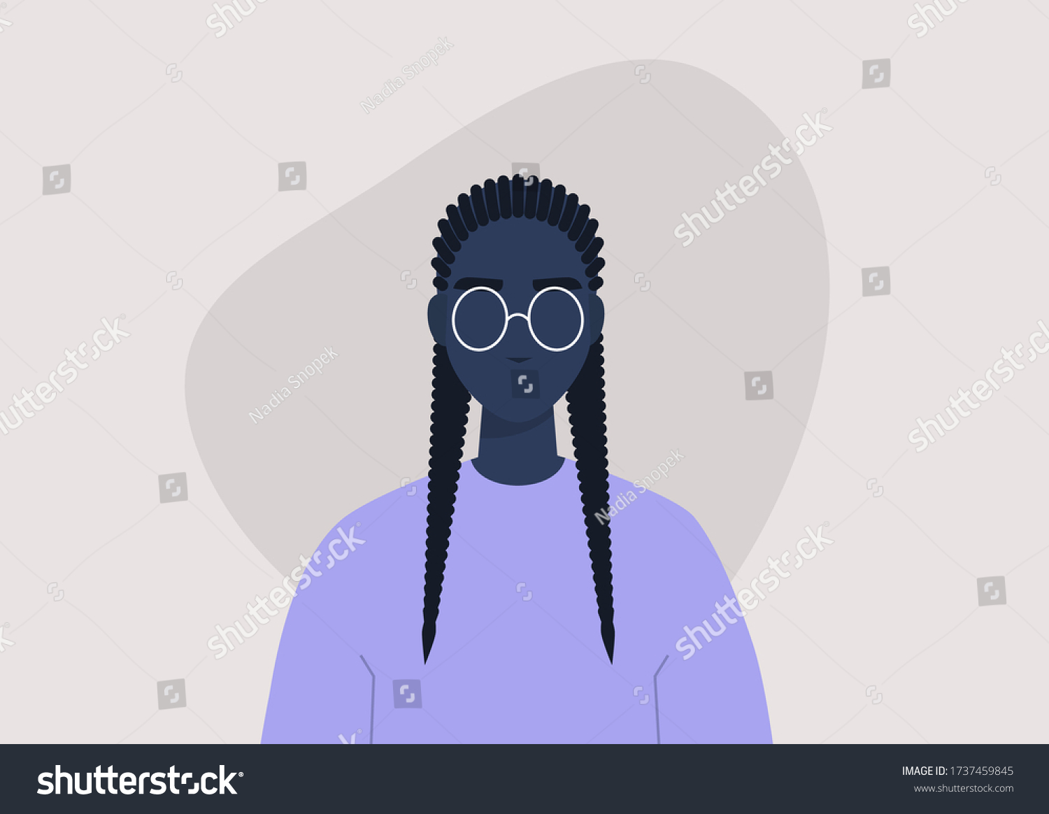 2,183 Black girl cartoon with braids Images, Stock Photos & Vectors ...