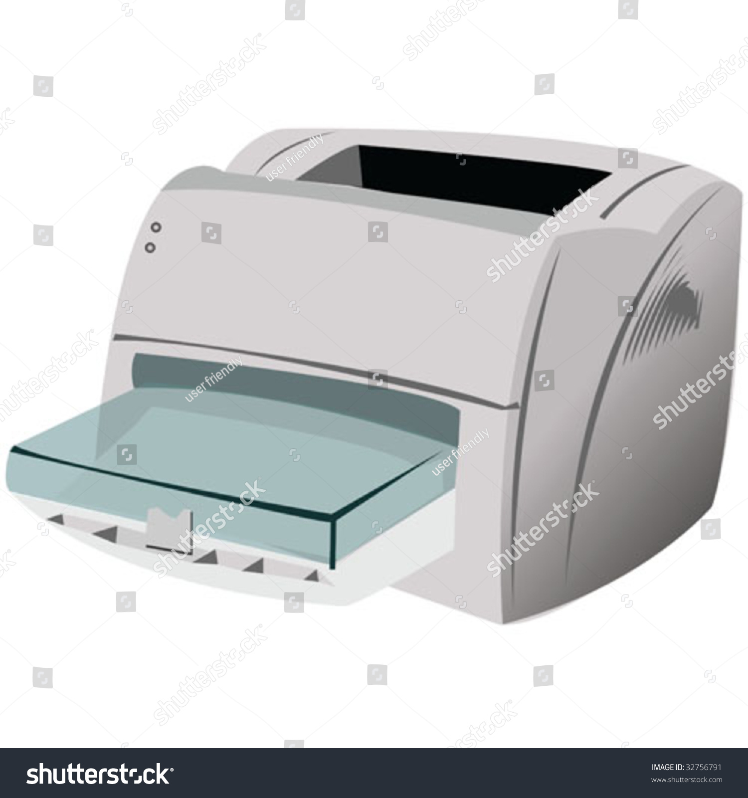 A Printer Vector Illustration. - 32756791 : Shutterstock