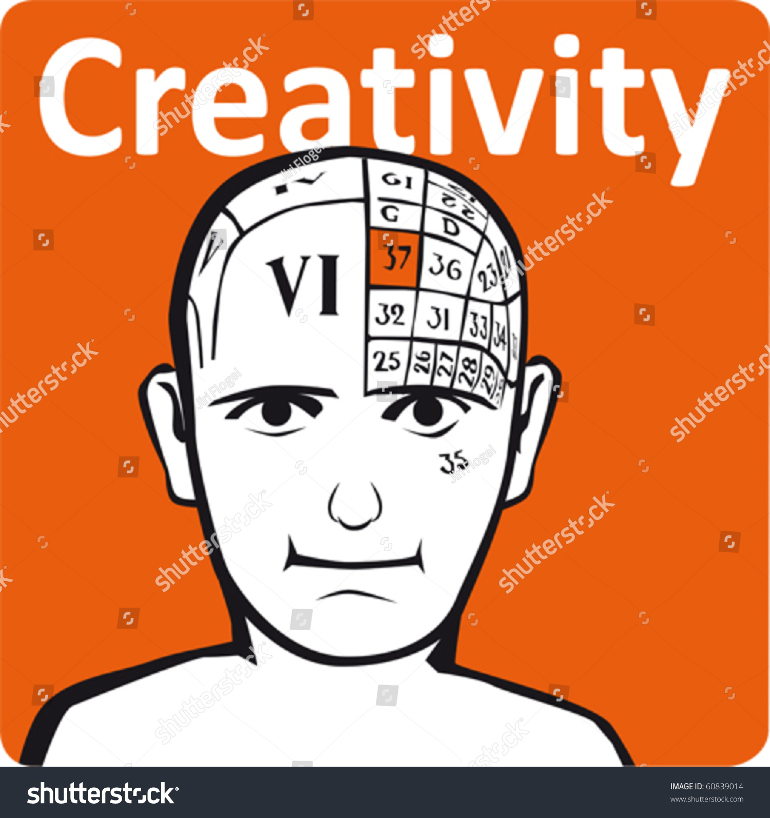 Psychology Model Creativity Section Brain Stock Vector (Royalty Free ...