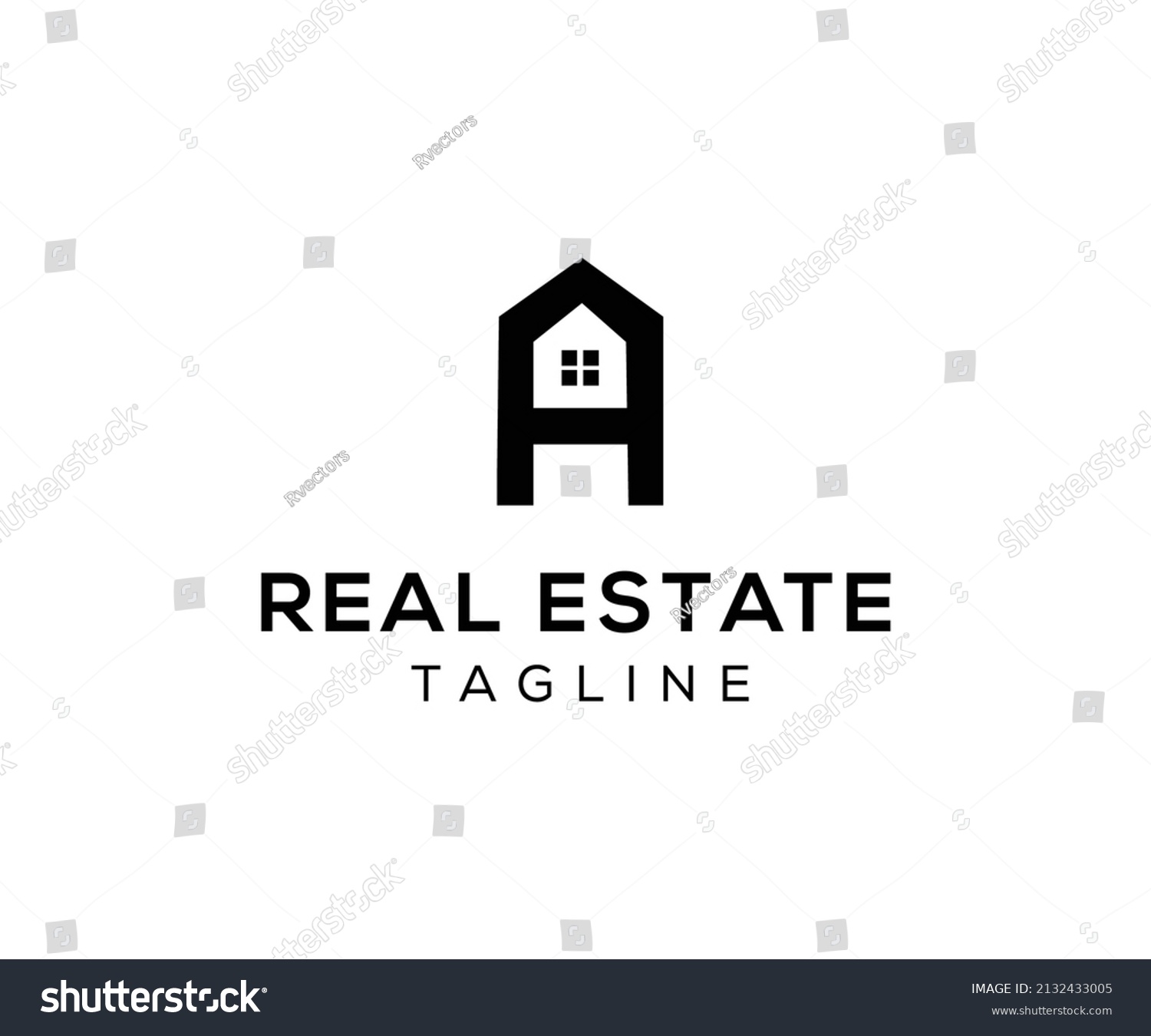 Real Estate Logo Design Real Estate Stock Vector (Royalty Free ...