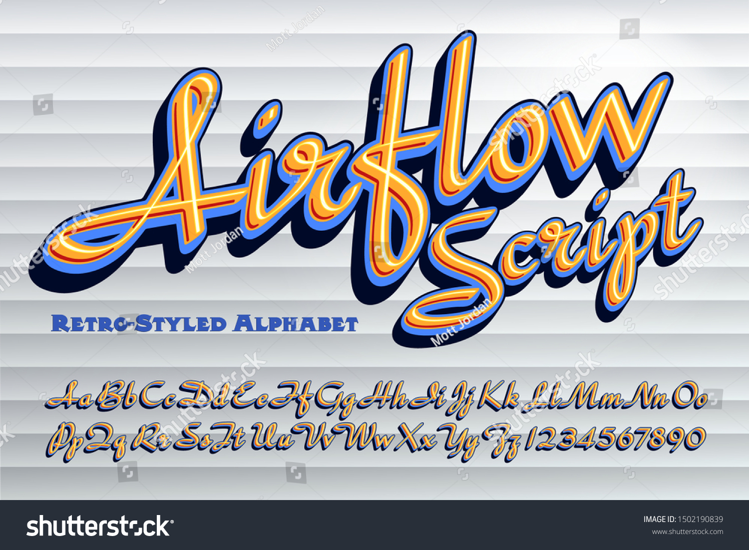 SVG of A retro styled vintage script alphabet. This lettering is influenced by 1940s and 1950s script fonts. svg