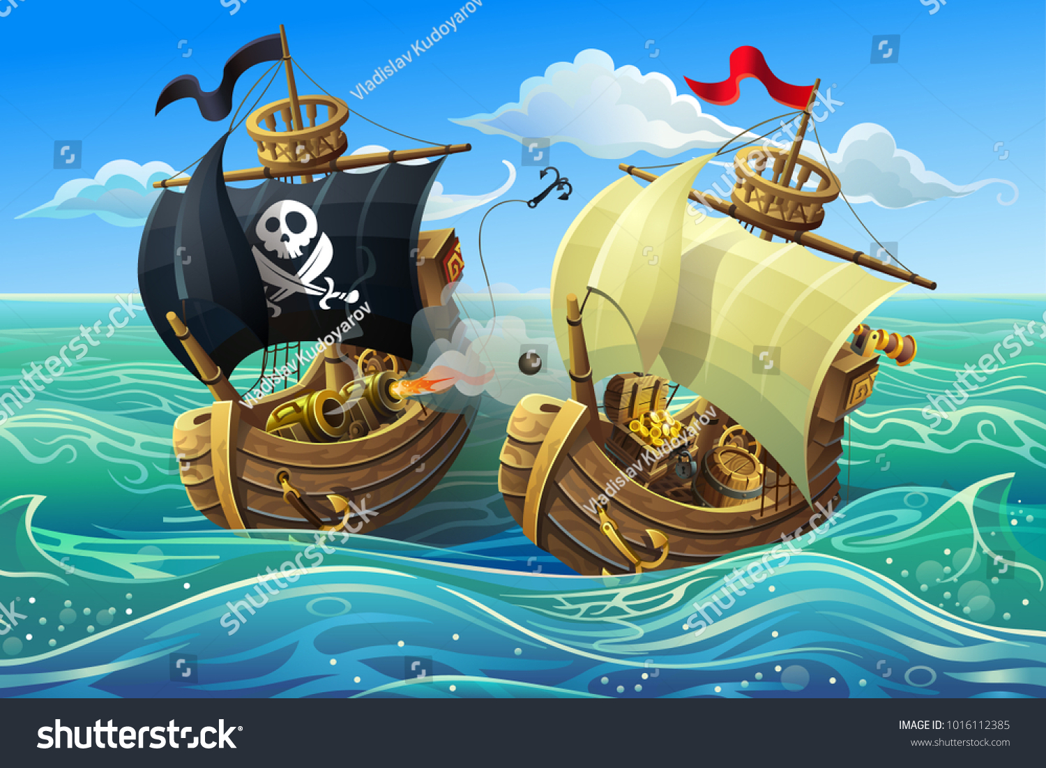 Pirate-cartoon Images, Stock Photos & Vectors | Shutterstock