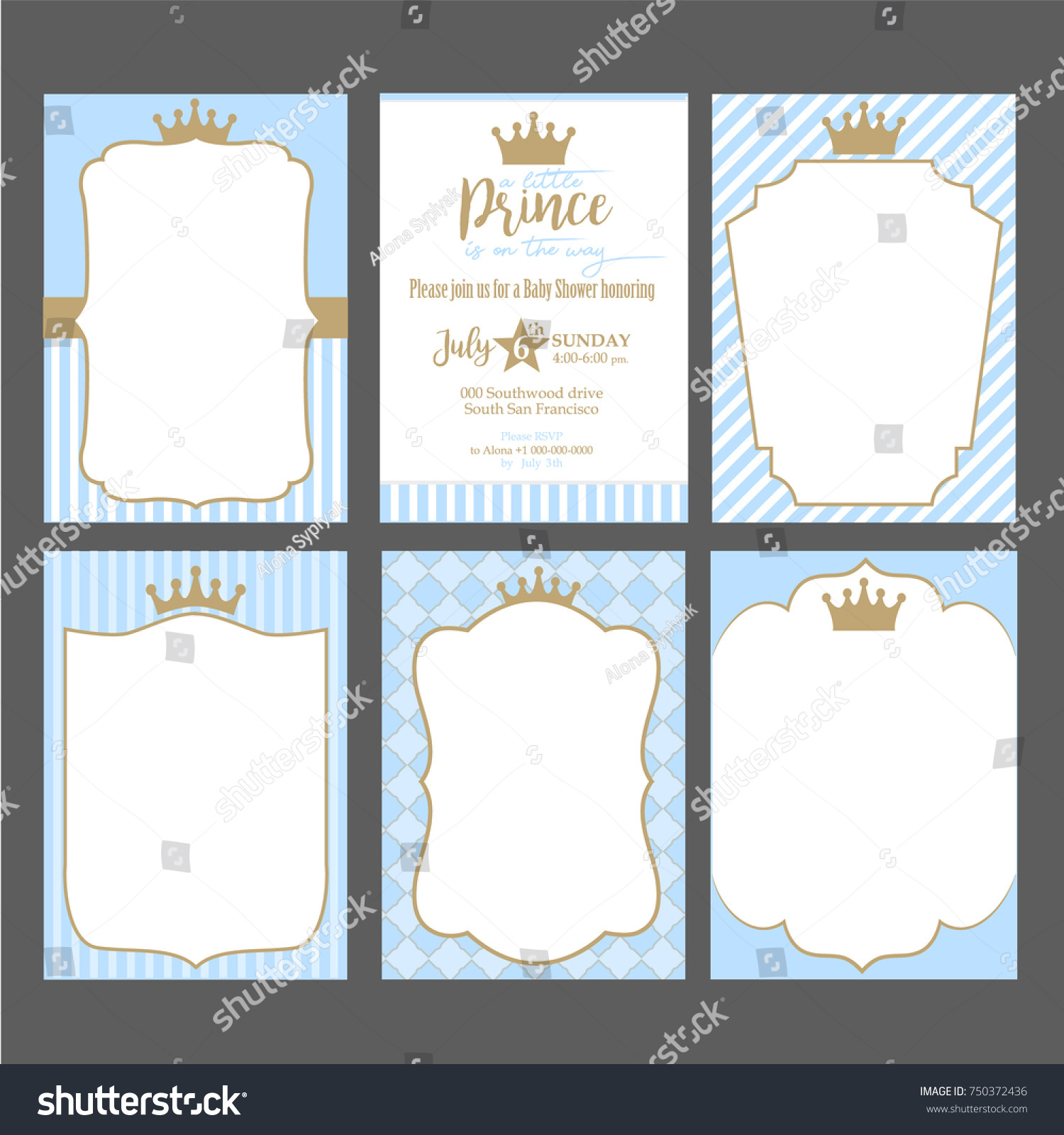 little prince invitation templates Prince baby shower invites little prince ba shower invitations ba.