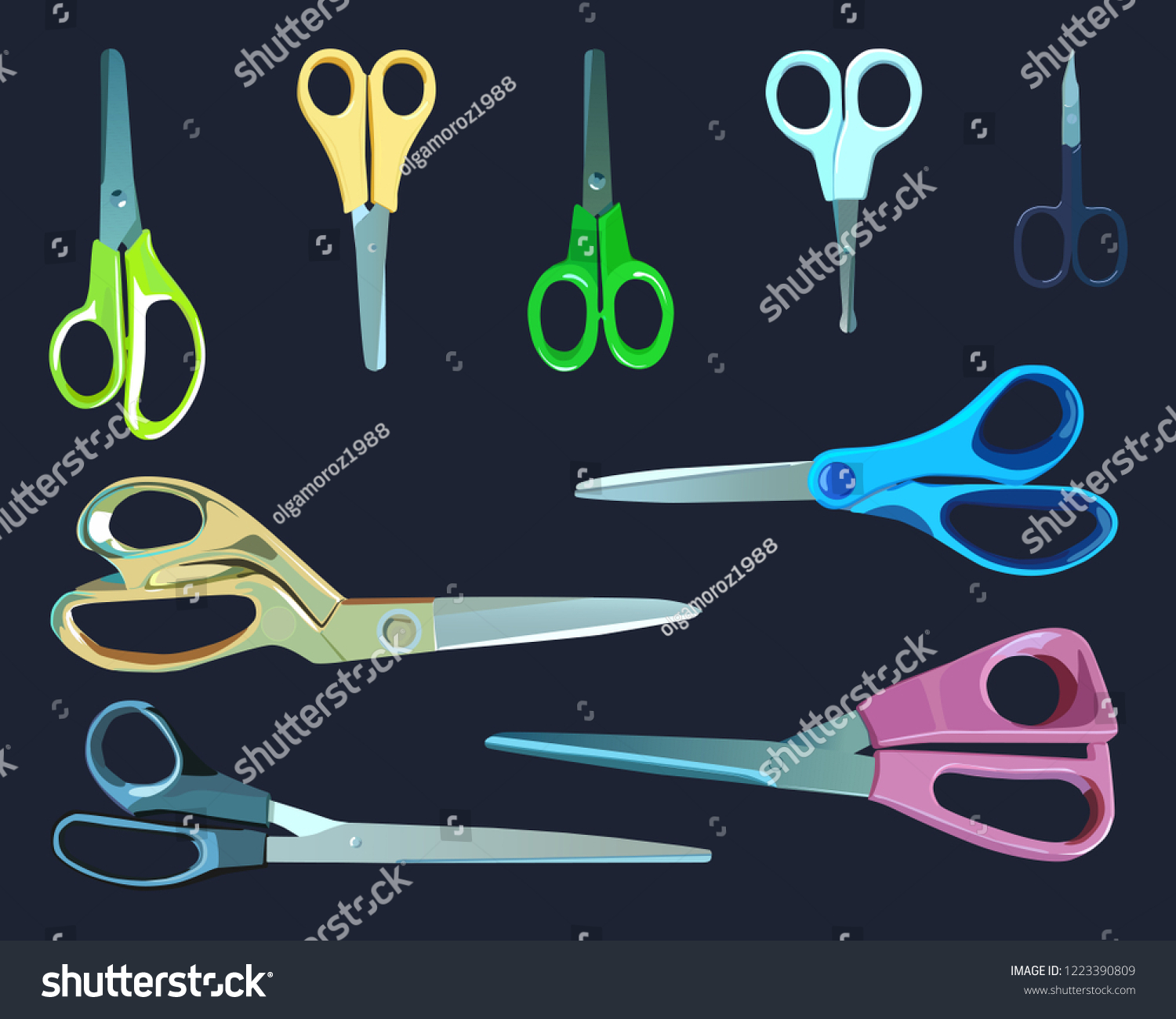 different types of scissors for sewing