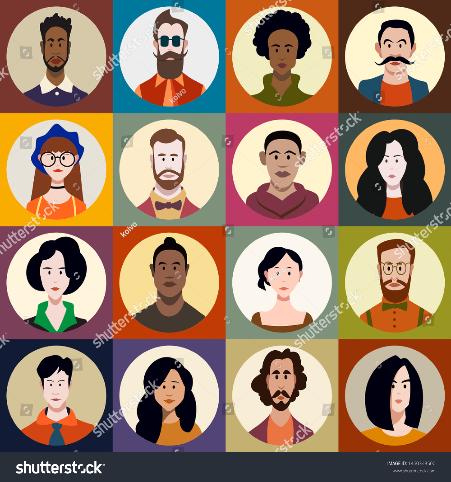 Set People Different Sexes Different Ages Stock Vector Royalty Free Shutterstock