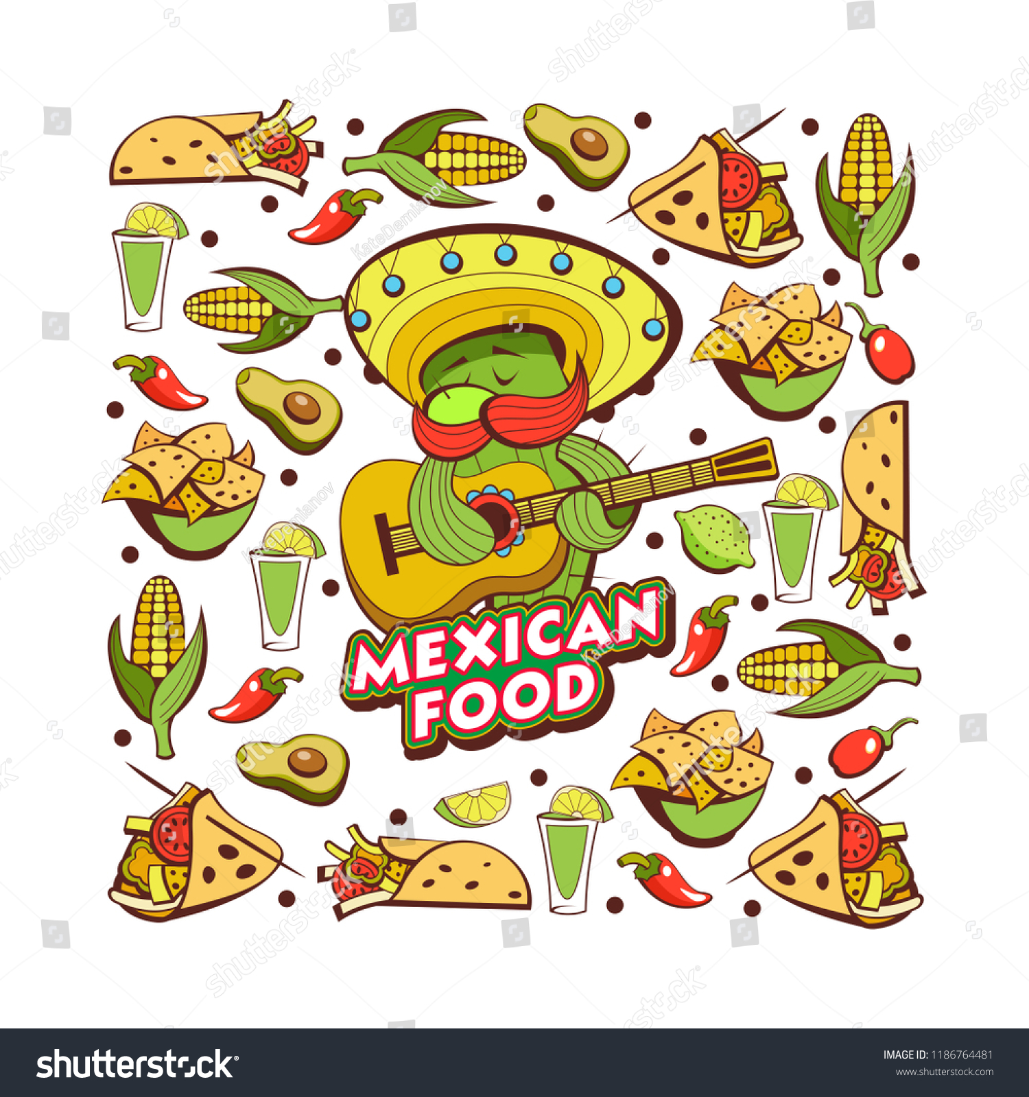 set-popular-mexican-fast-food-dishes-stock-vector-royalty-free