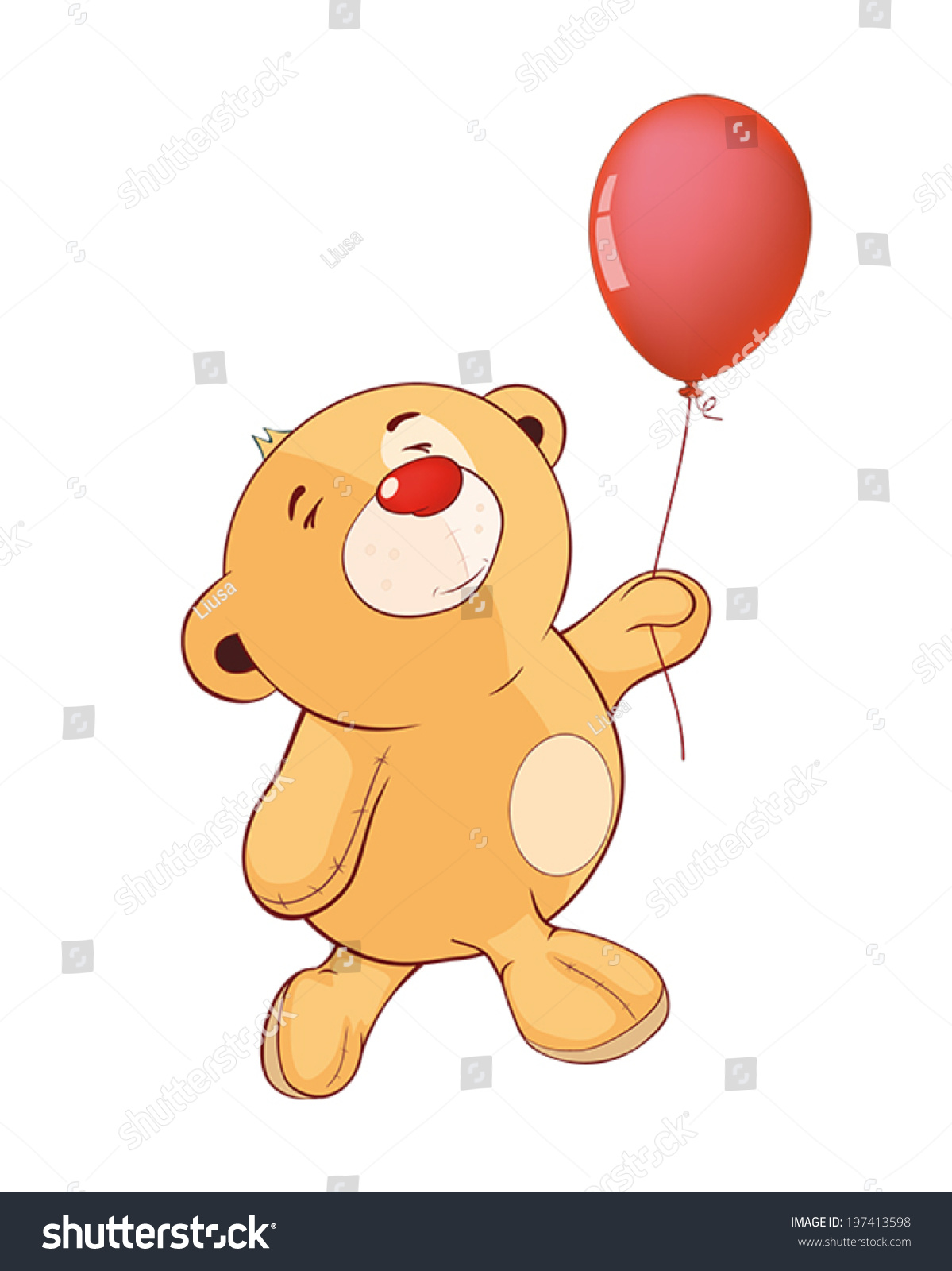 stuffed animal in a balloon