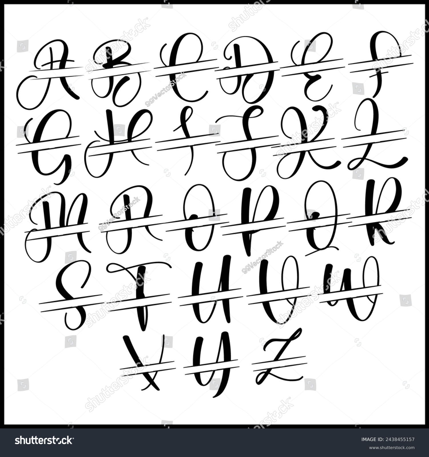 SVG of A to Z Silhouette Vector Alphabet Designs | Print Design svg