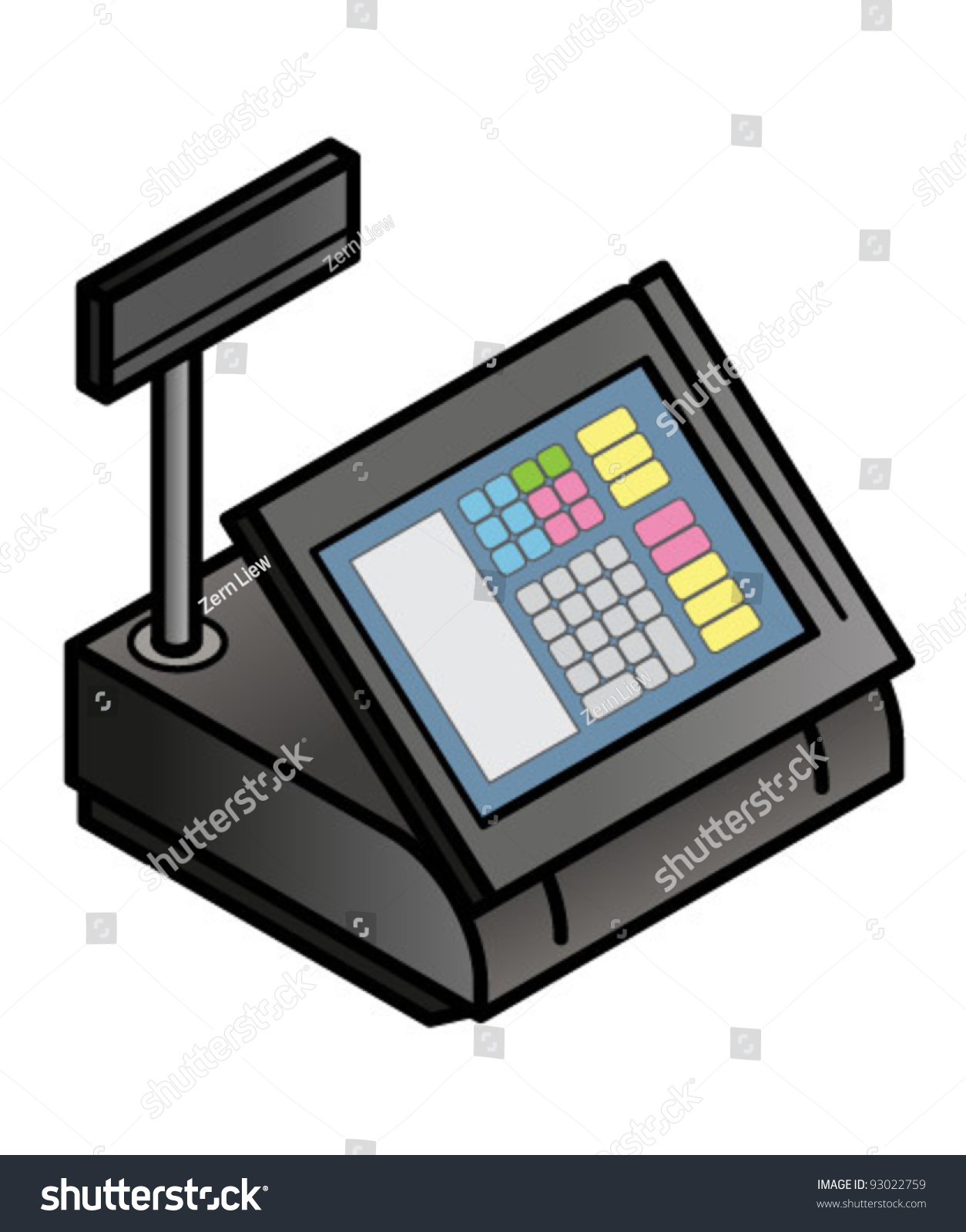 cash register with card swipe
