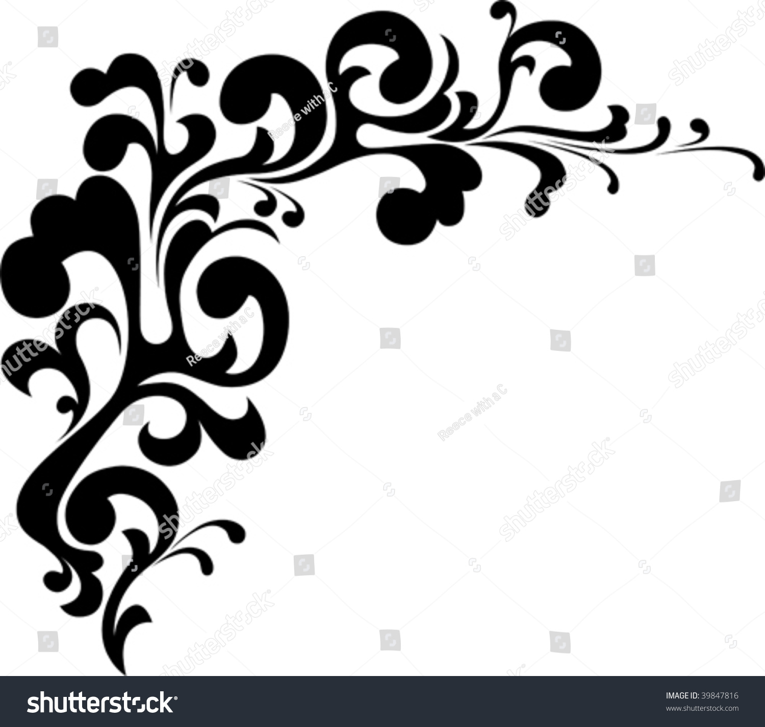 Vector Corner Embellishment Stock Vector 39847816 - Shutterstock