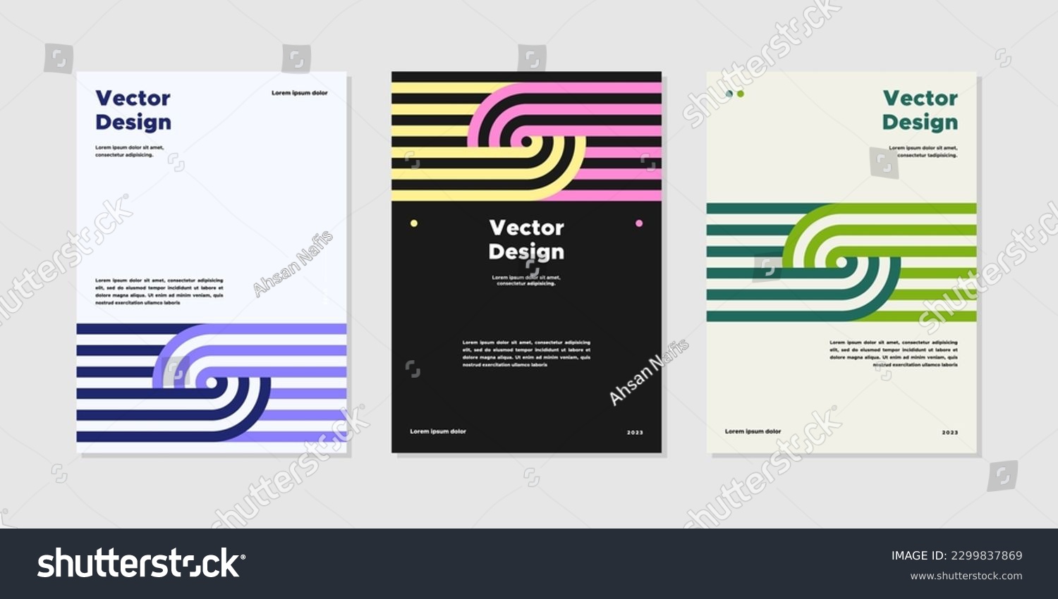 SVG of A4 Vector design layout template poster collection. Business presentation vector. Company identity brochure template. Abstract corporate report or banner cover set with dynamic shape. svg