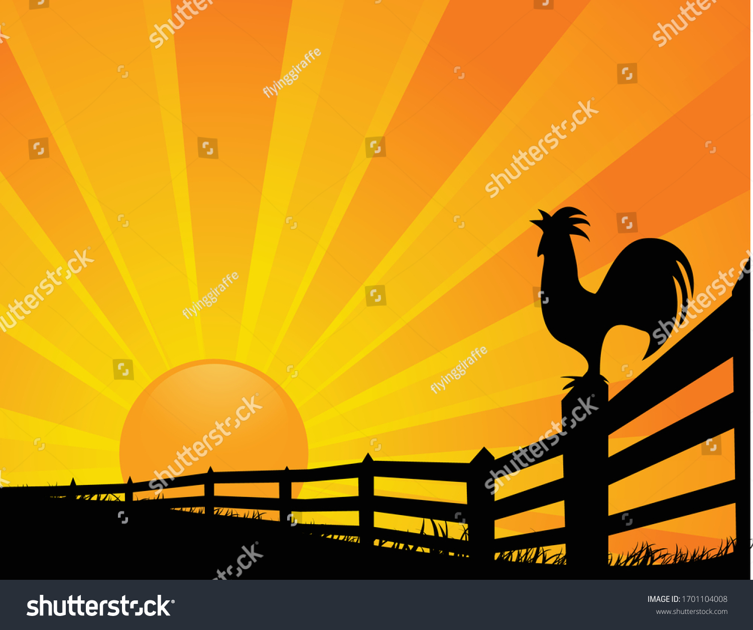 10,145 Rooster and sun Images, Stock Photos & Vectors | Shutterstock