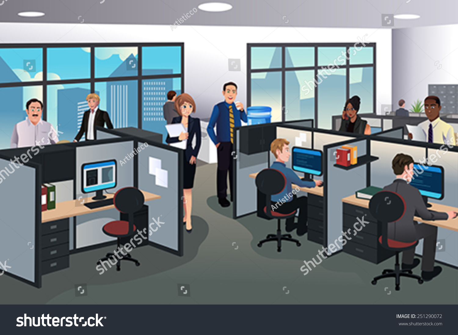 1,502 Cubicle office workers Images, Stock Photos & Vectors Shutterstock