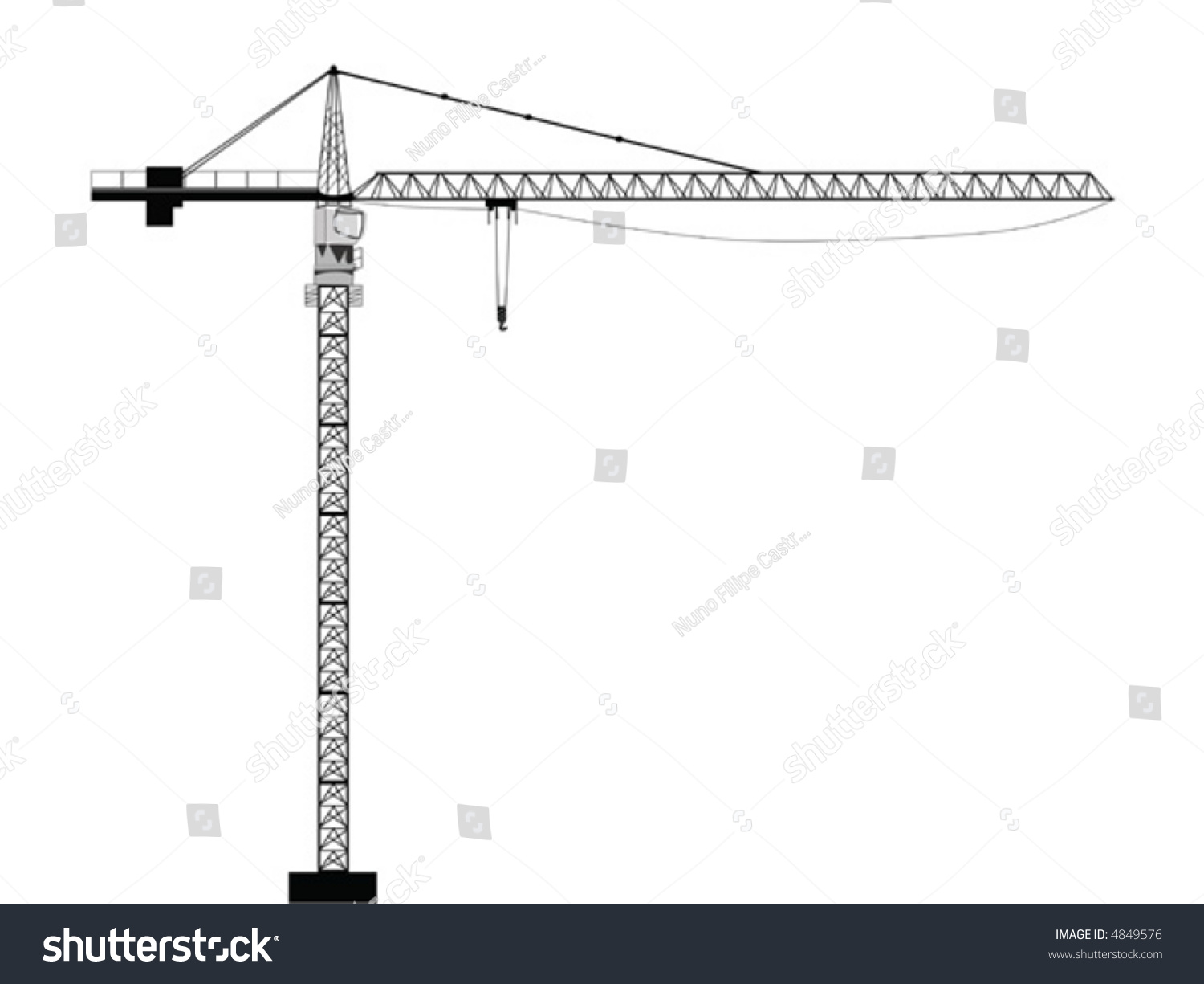 A Vector Representing A Crane - 4849576 : Shutterstock