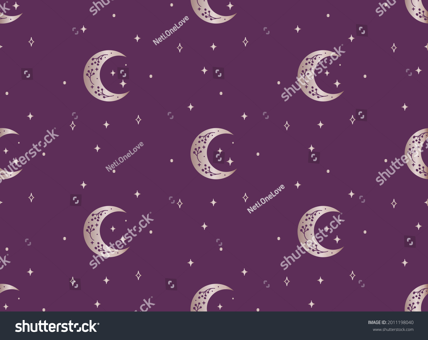 SVG of A Vector Seamless Backround Pattern with Crescents svg