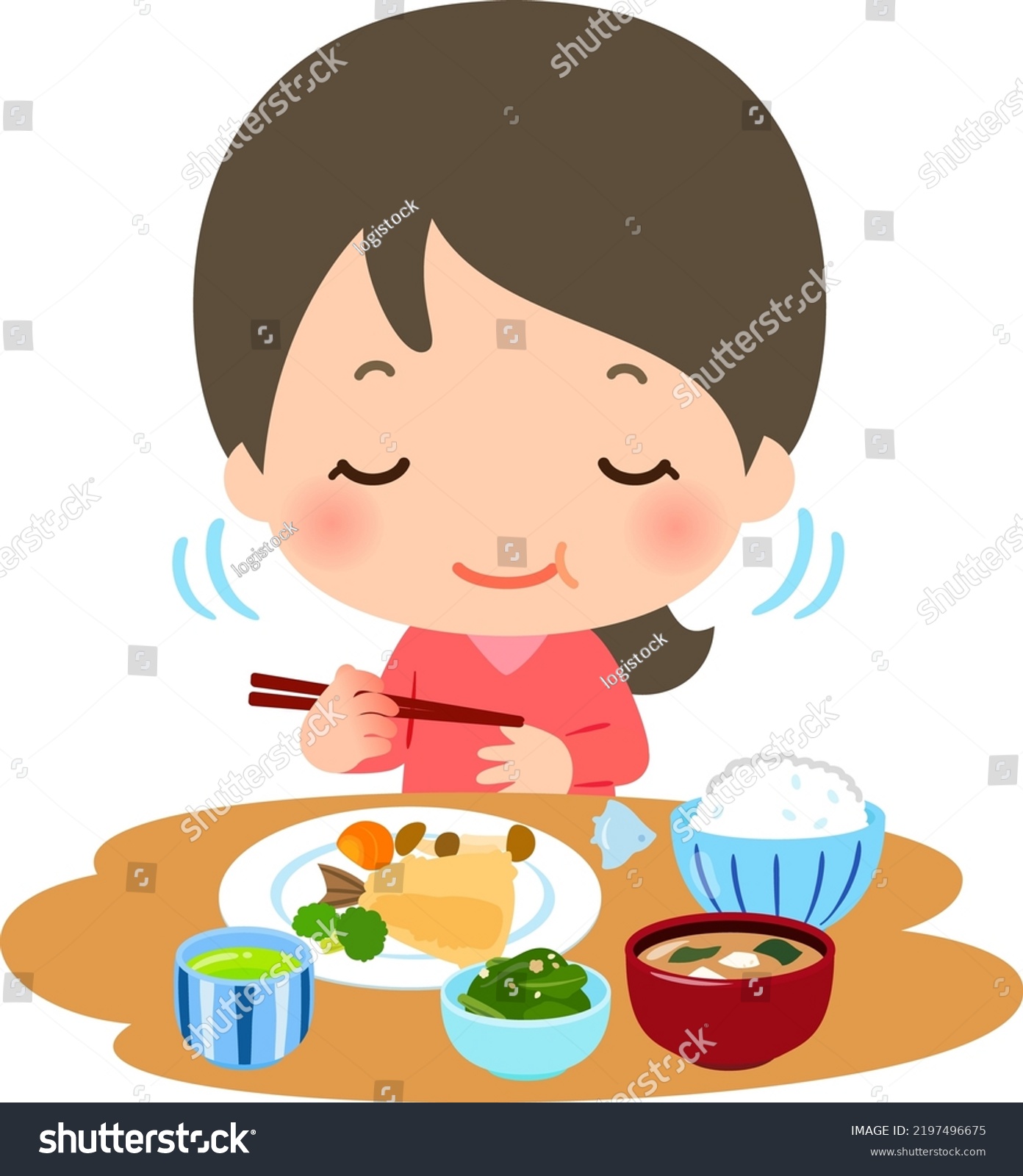 SVG of A woman who chews and eats well svg