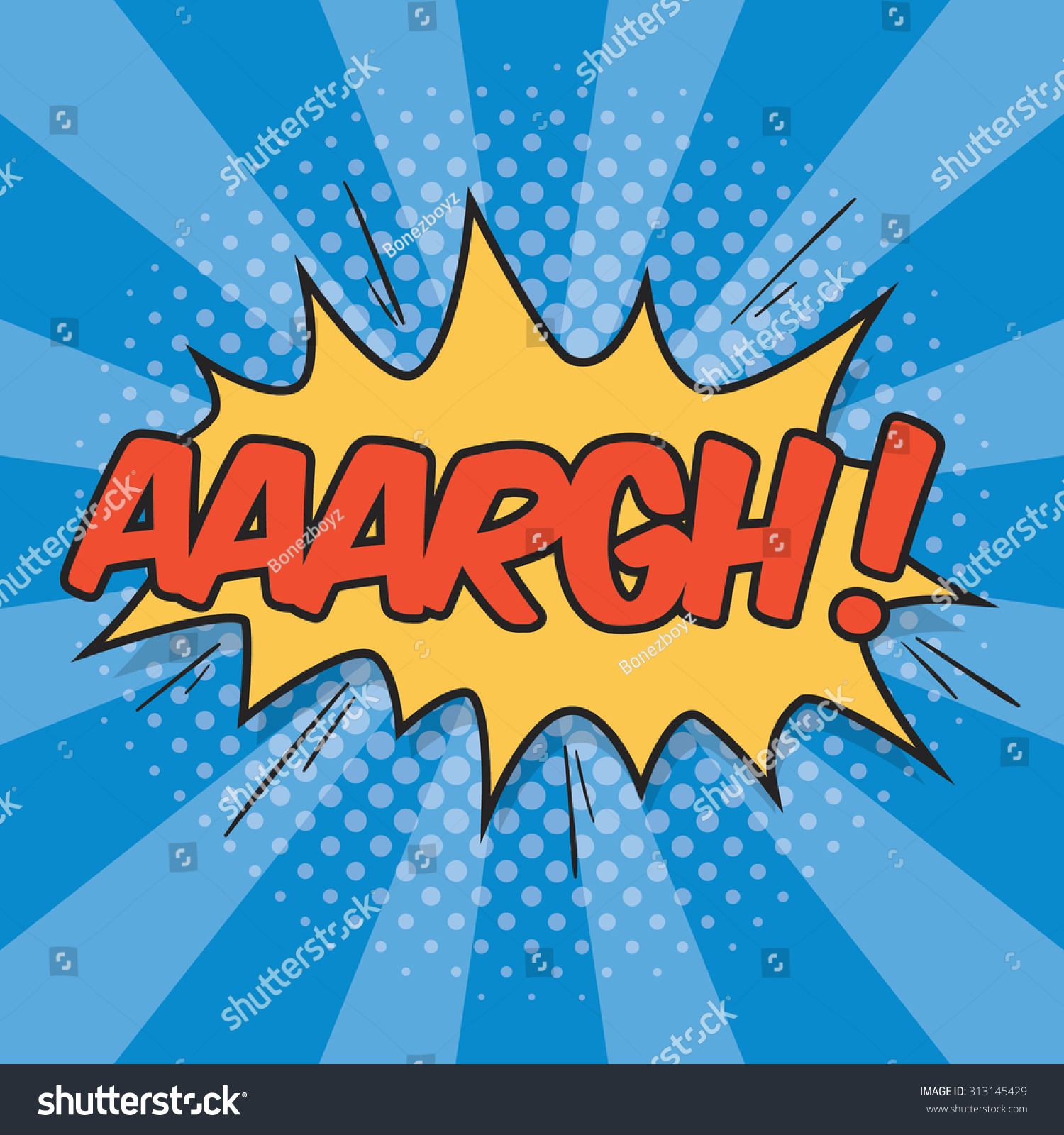 Aaargh Wording Sound Effect Comic Speech Stock Vector Royalty Free 313145429 Shutterstock 4785