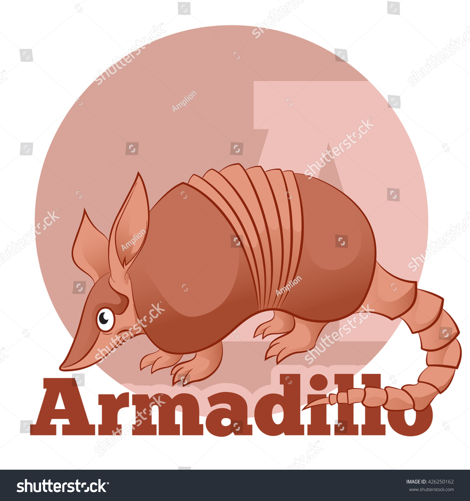 Abc Cartoon Armadillo Stock Vector (Royalty Free) 426250162 | Shutterstock