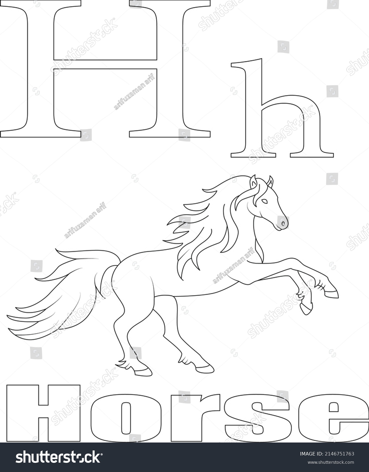 Abc Coloring Page Abc Coloring Book Stock Vector (Royalty Free ...