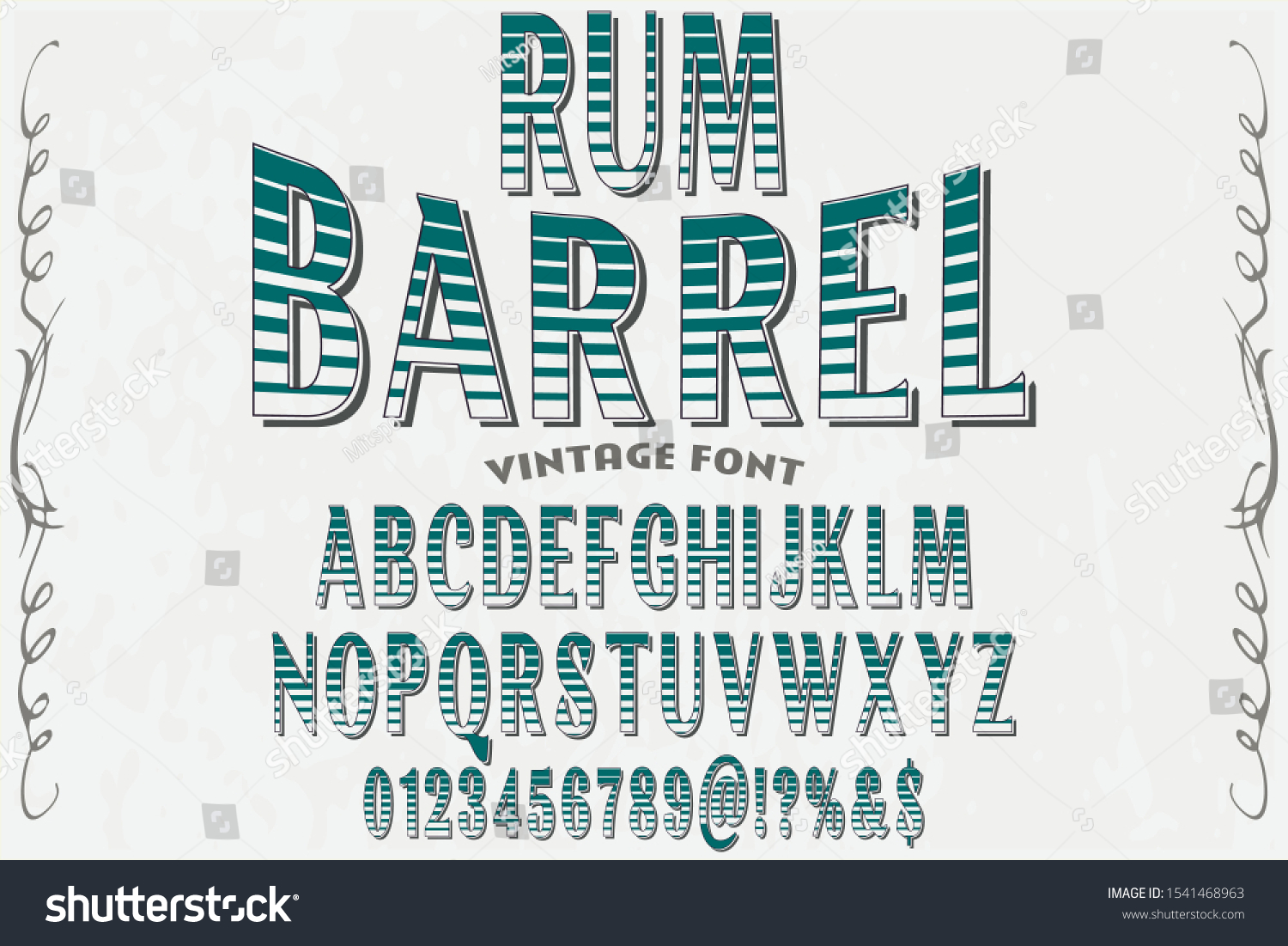 Download Abc Font Alphabet Script Typeface Handcrafted Stock Vector Royalty Free 1541468963 SVG Cut Files