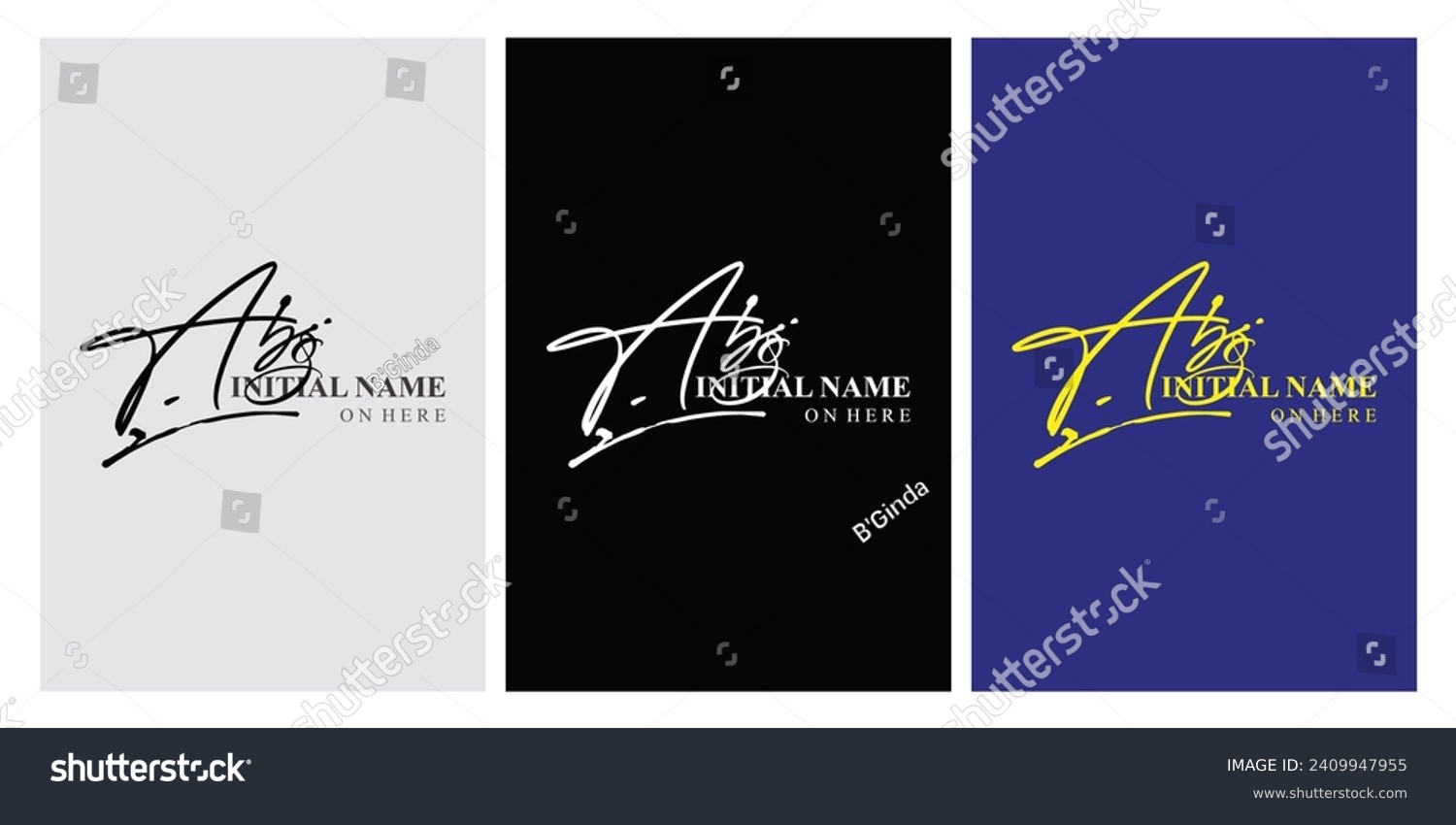 SVG of abg a b g initial handwriting abg initial handwriting signature logo template vector hand lettering svg