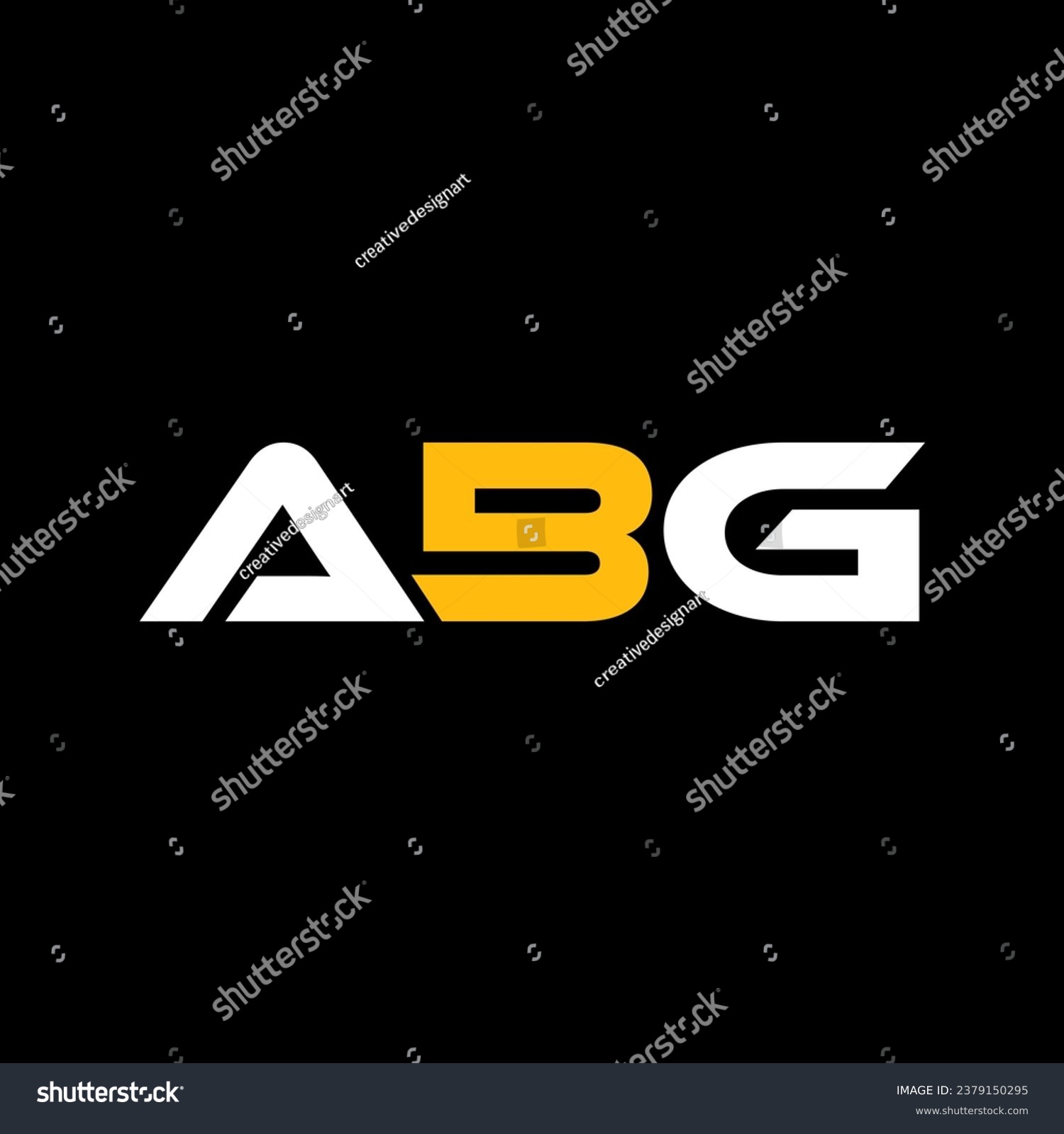 SVG of ABG A B G Letter Logo Design. a b g alphabet svg