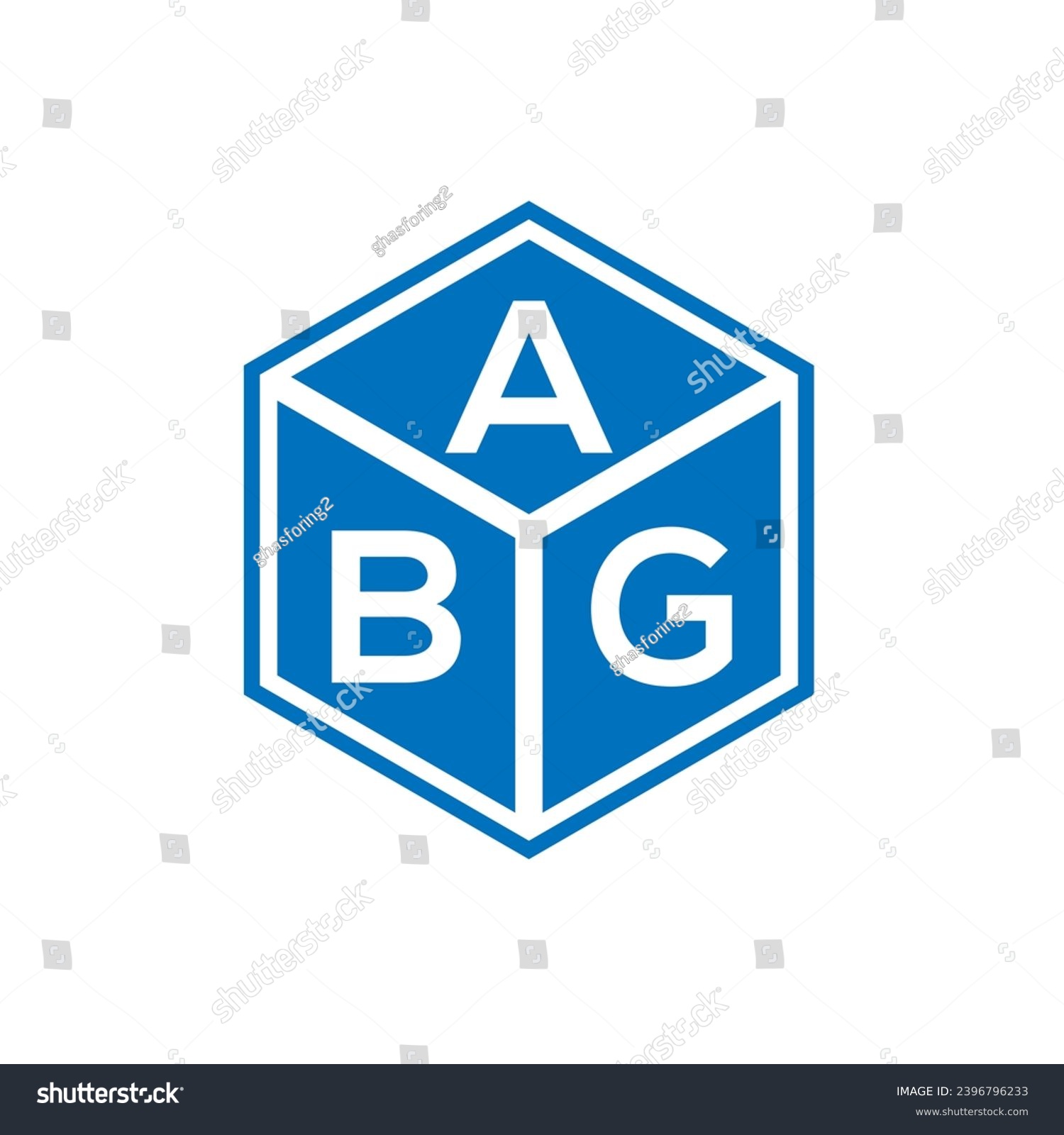 SVG of ABG letter logo design on black background. ABG creative initials letter logo concept. ABG letter design.
 svg