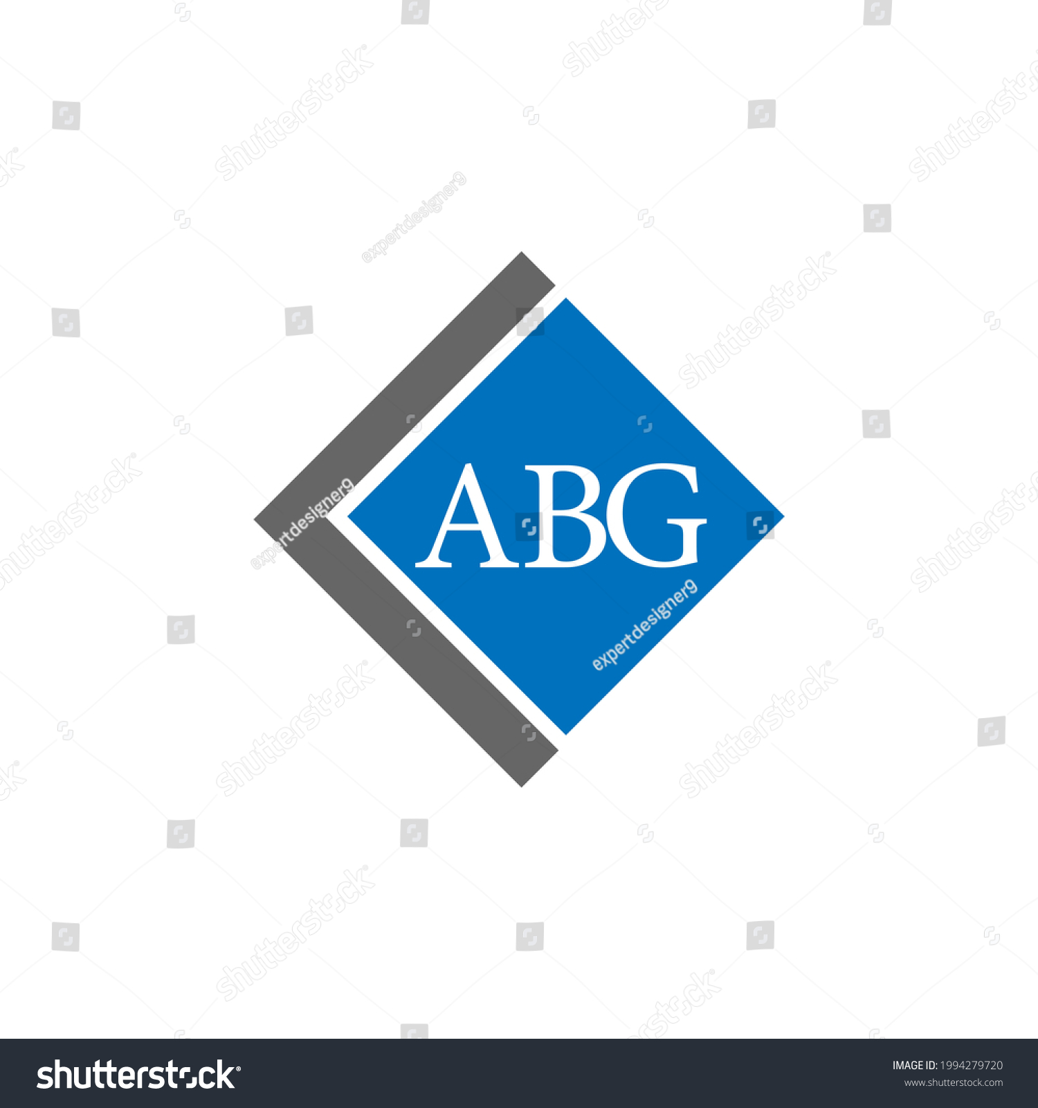 SVG of ABG letter logo design on white background. ABG creative initials letter logo concept. svg