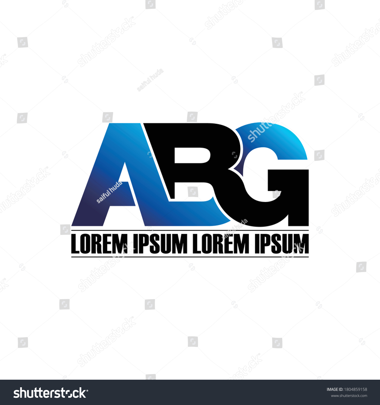 SVG of ABG letter monogram logo design vector svg