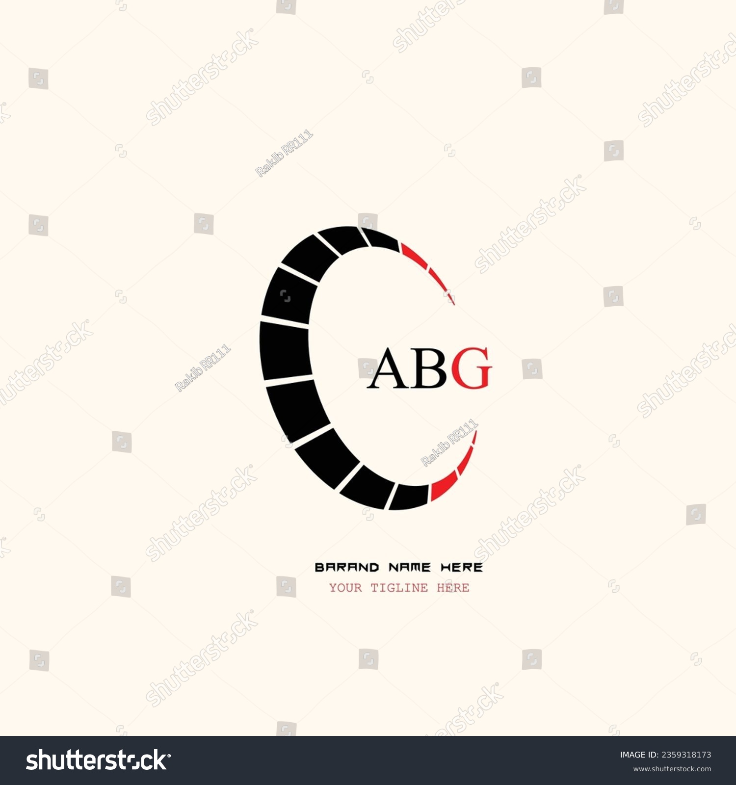 SVG of abg logo. abg latter logo with double line. abg latter. abg logo for technology, business and real estate brand   latter logo svg