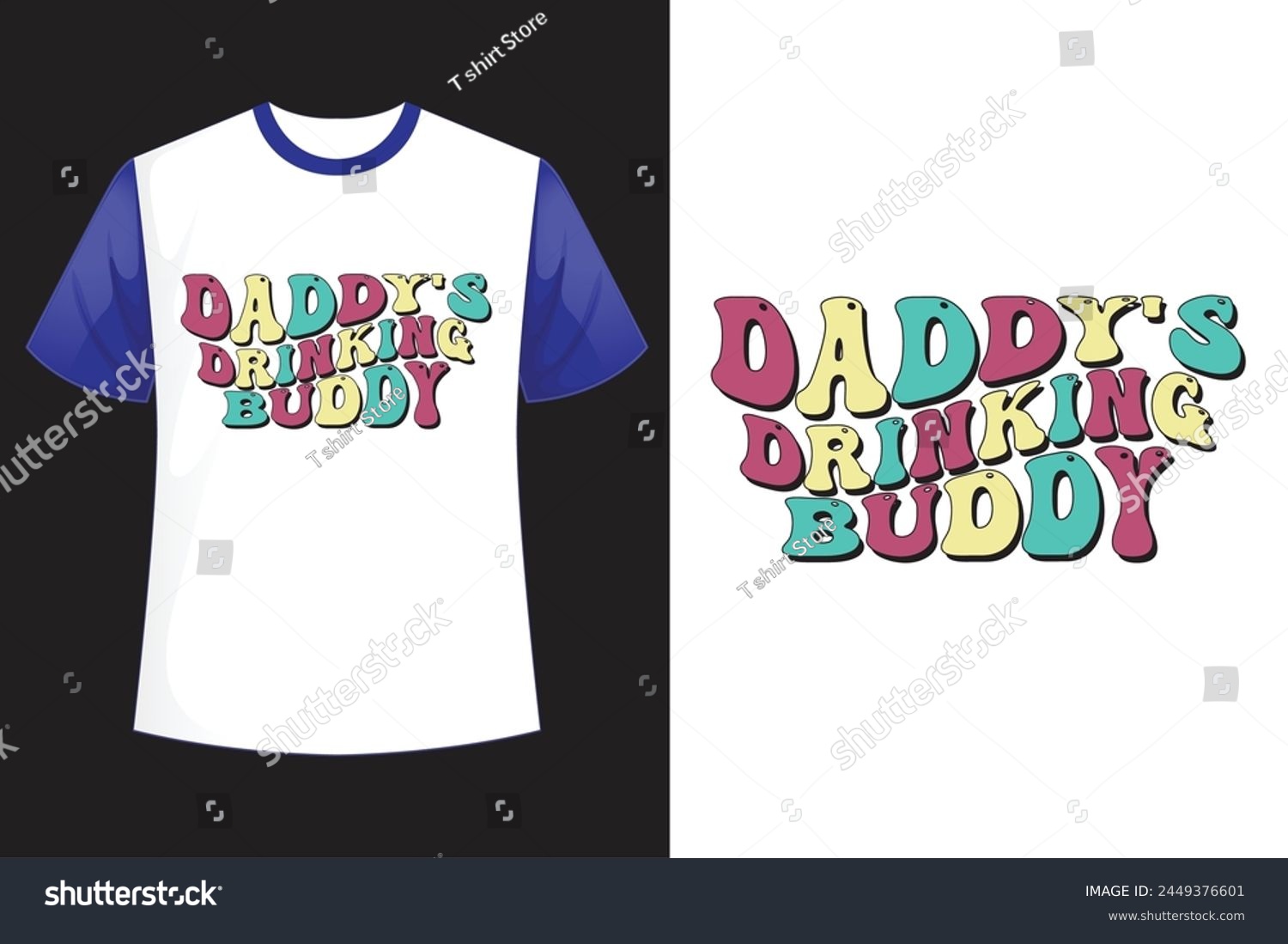 SVG of about Daddy's Drinking Buddy retro design svg