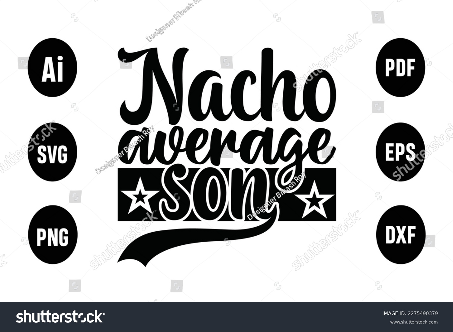 SVG of About Nacho Average Son Svg svg