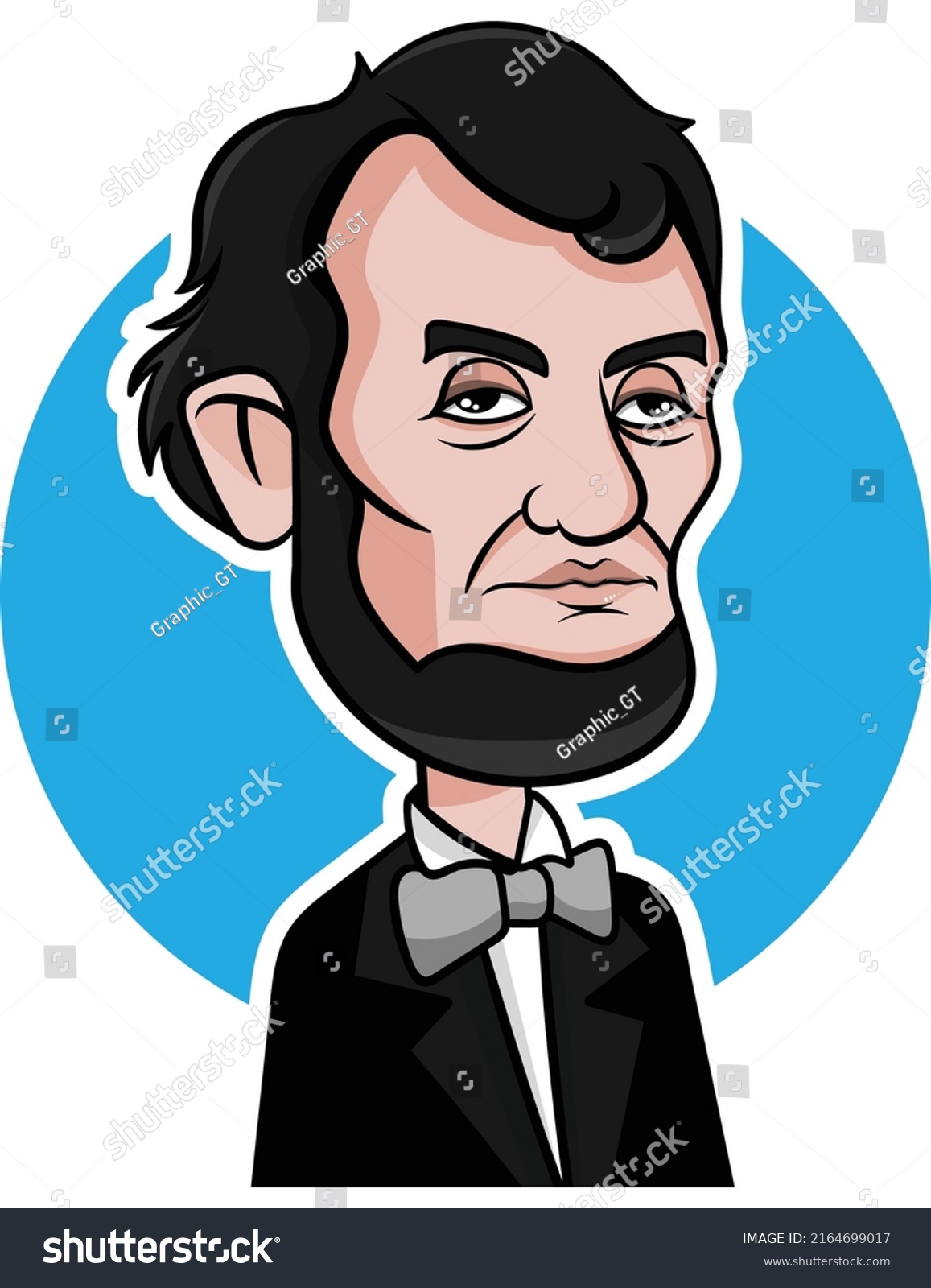 Abraham Abe Lincoln Portrait 16th American Stock Vector (Royalty Free ...