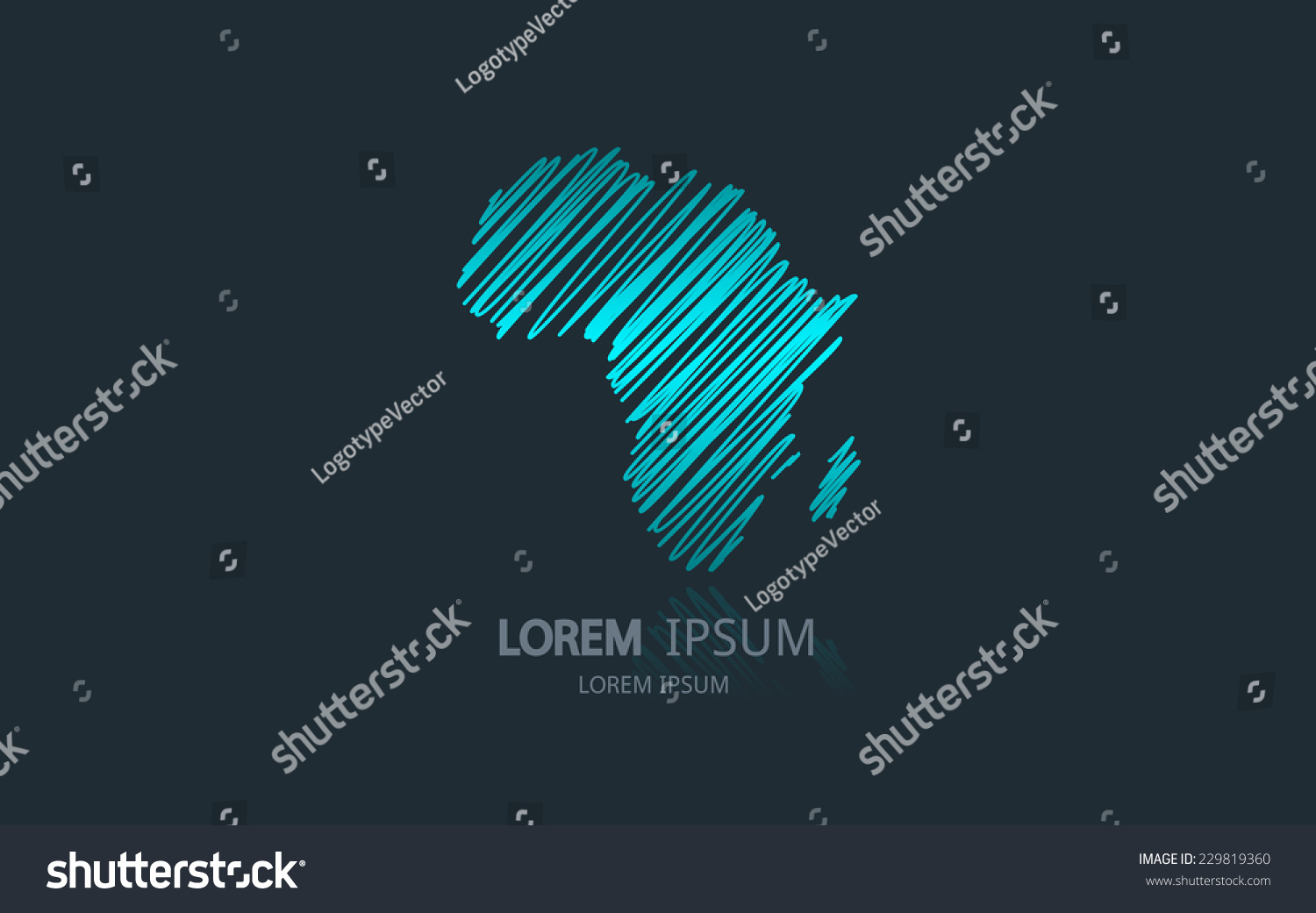 Abstract Africa Logo Vector Logotype Design Stock Vector 229819360 ...