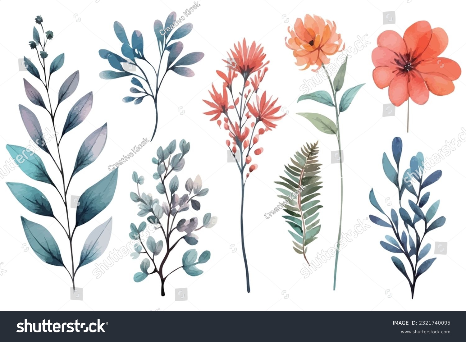SVG of Abstract art vector illustration. Watercolor painting, children's wallpaper. Hand drawn vector illustration. flowers. modern Art. Prints, wallpapers, posters, cards, murals, rugs, hangings svg