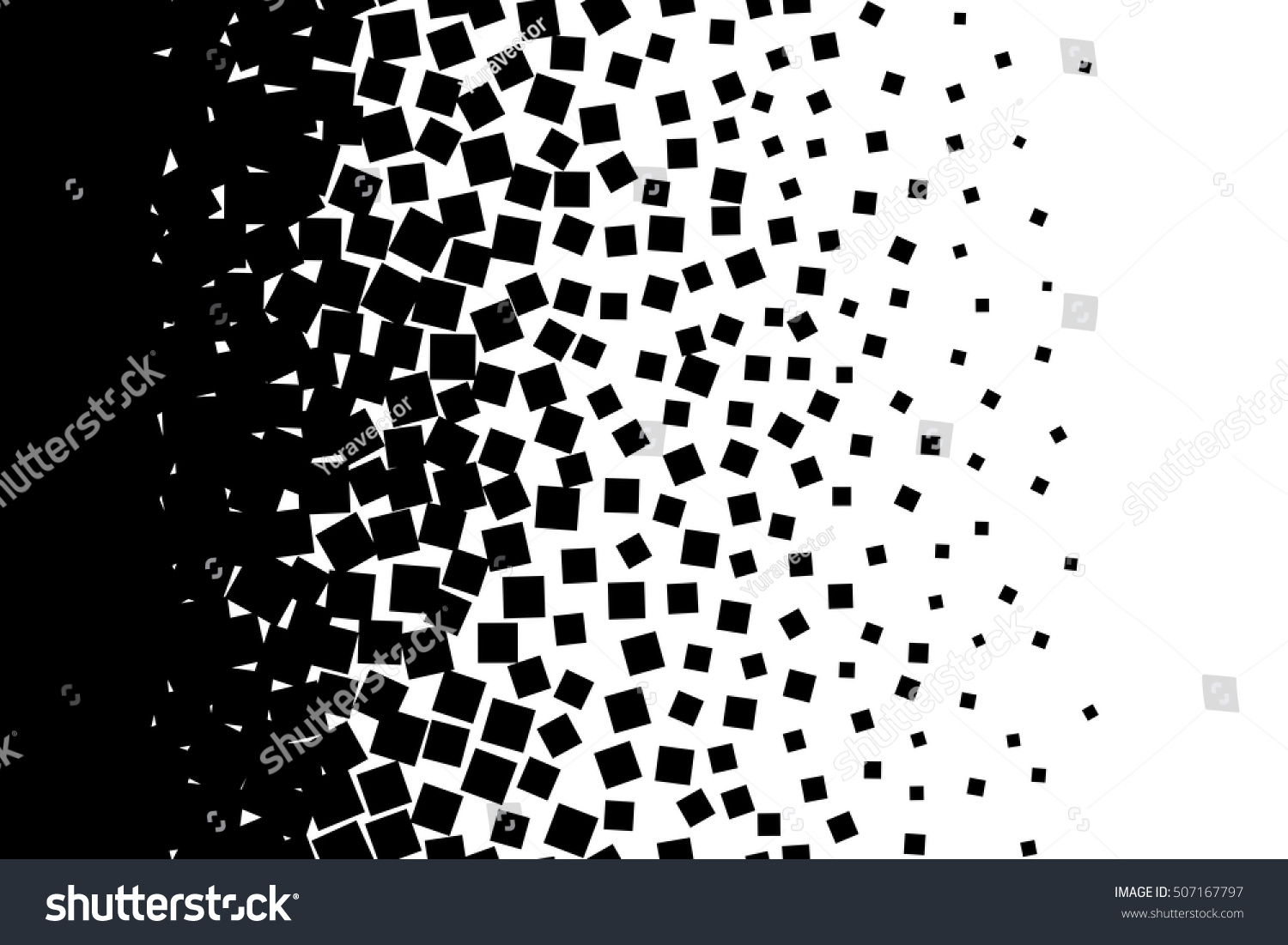 Abstract Background Isolated Black Elements On Image vectorielle de