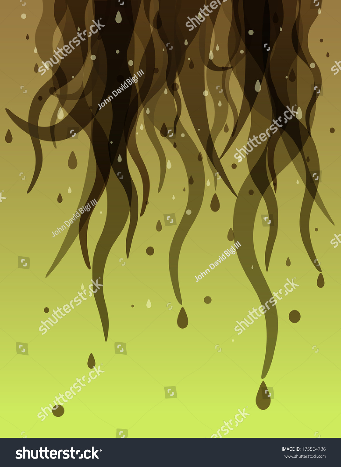 Abstract Background Dripping Tentacle Shapes Evoking Stock Vector ...