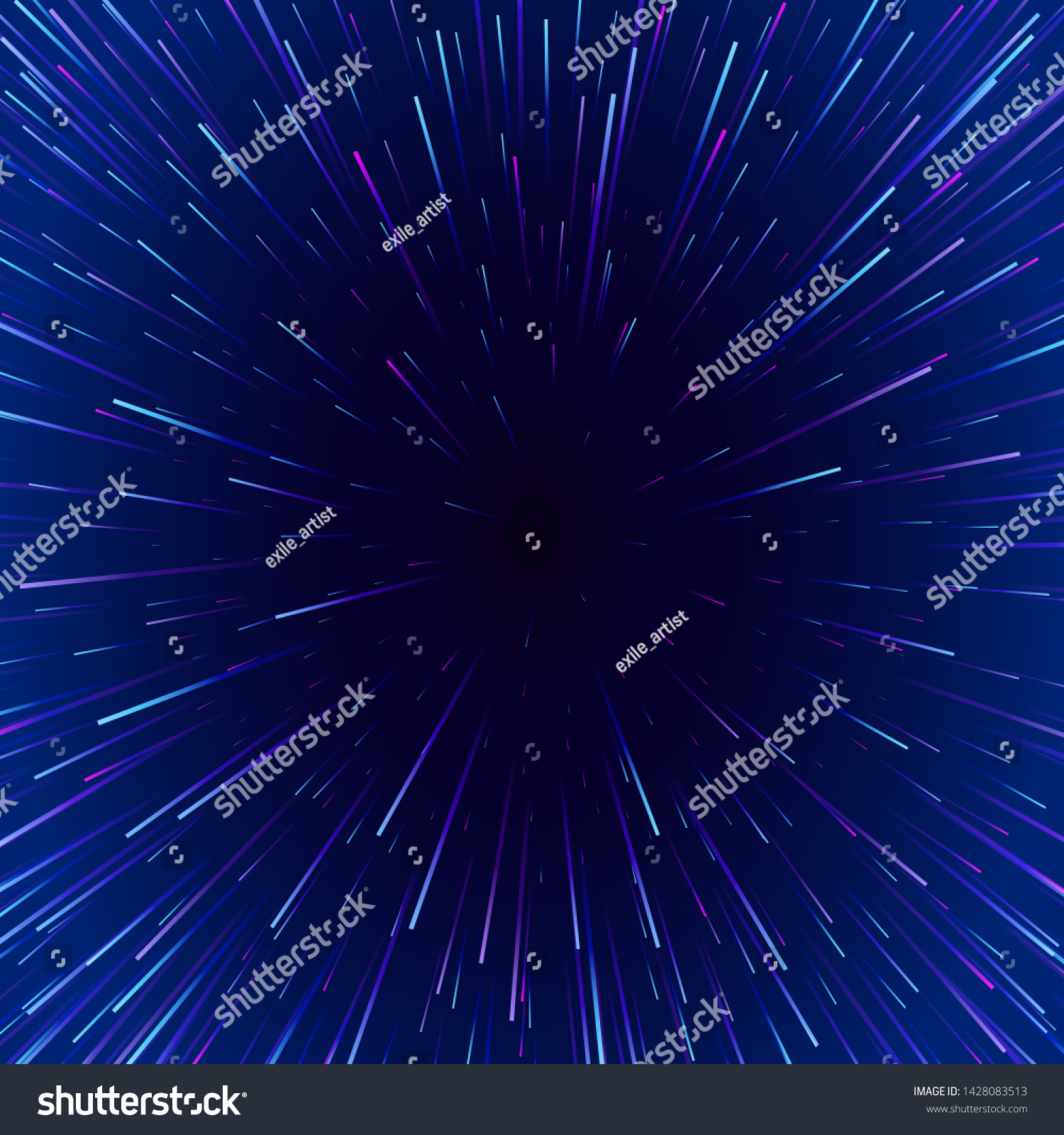 Abstract Background Travel Through Time Space Stock Vector (Royalty ...