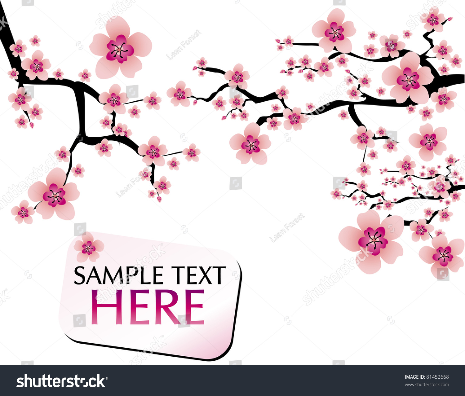 Abstract Background Cherry Blossom Banner Nature Backgrounds