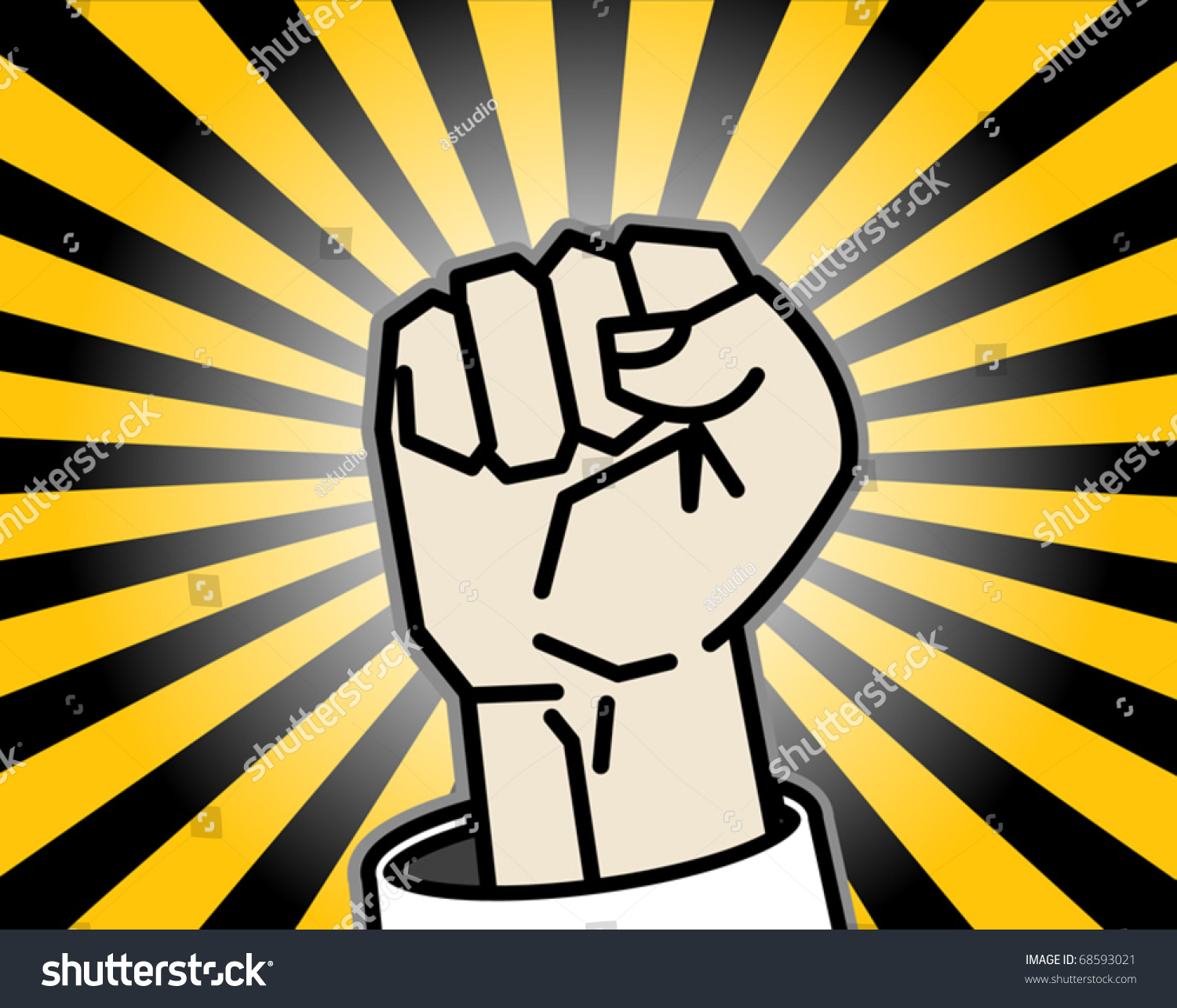 Abstract Background Fist Vector Illustration Stock Vector (Royalty Free