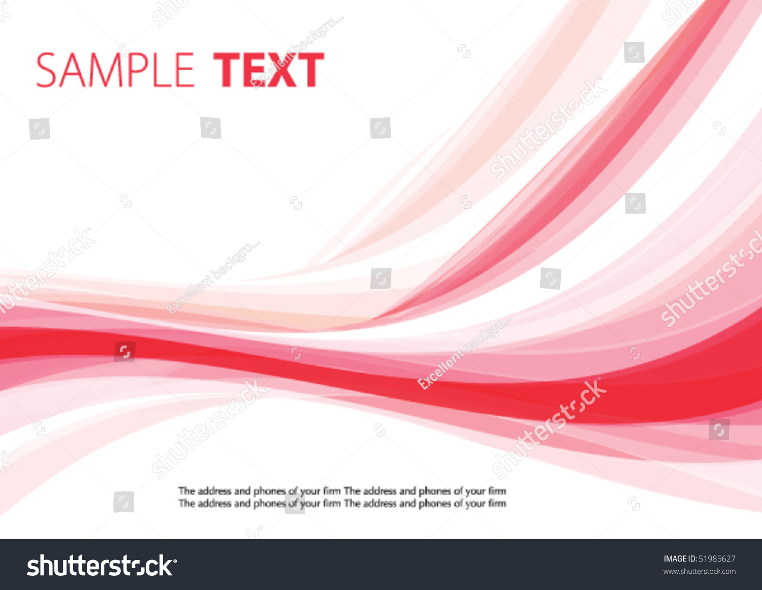 Abstract Background Red Wave Vector: vector de stock (libre de regalías ...