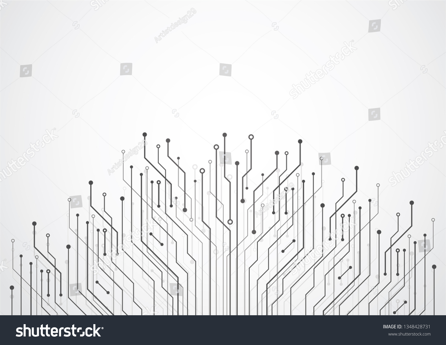 Abstract Background Technology Circuit Board Texture Stock Vector ...