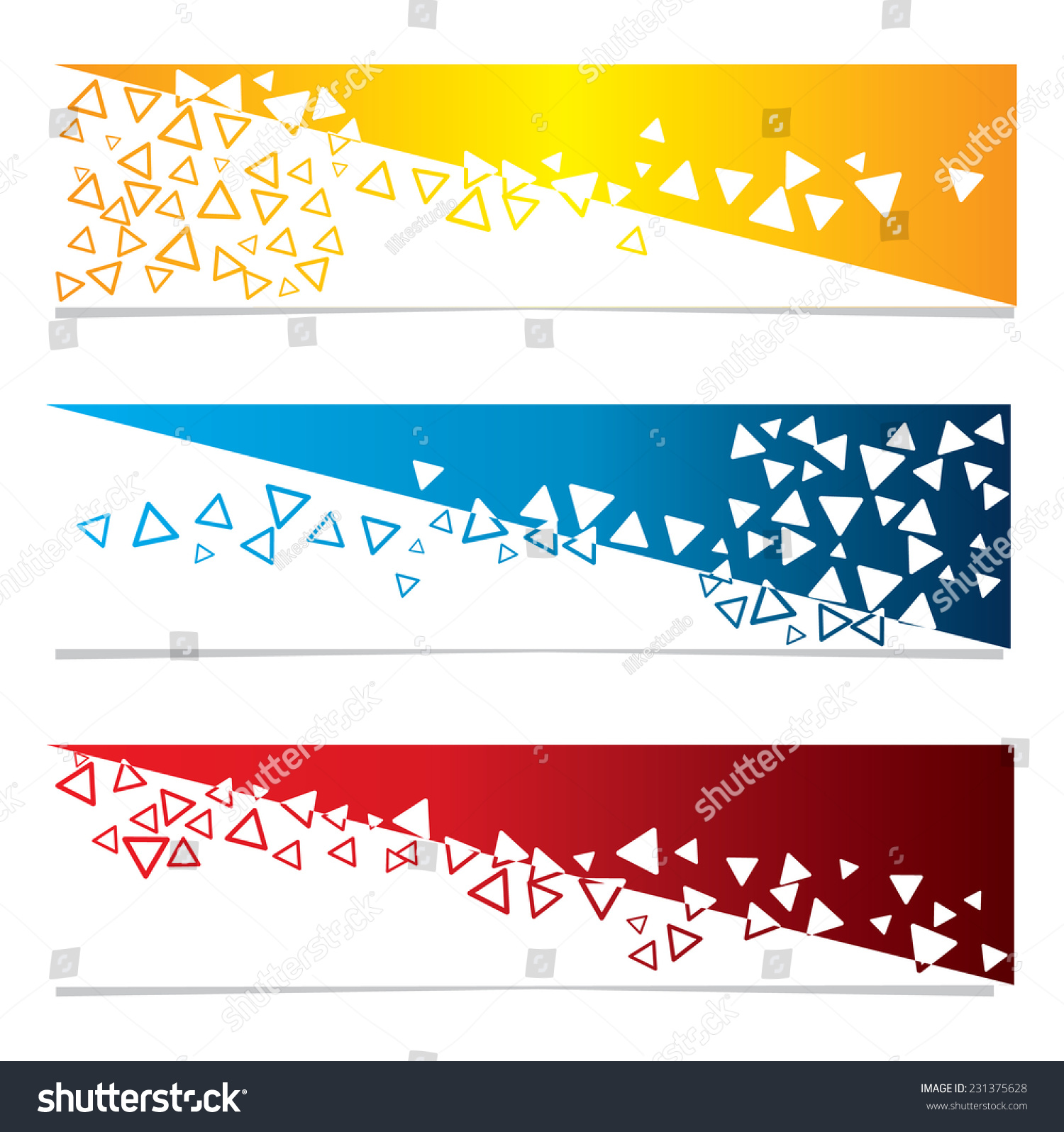 Abstract Banners Vector Backgrounds Stock Vector 231375628 - Shutterstock