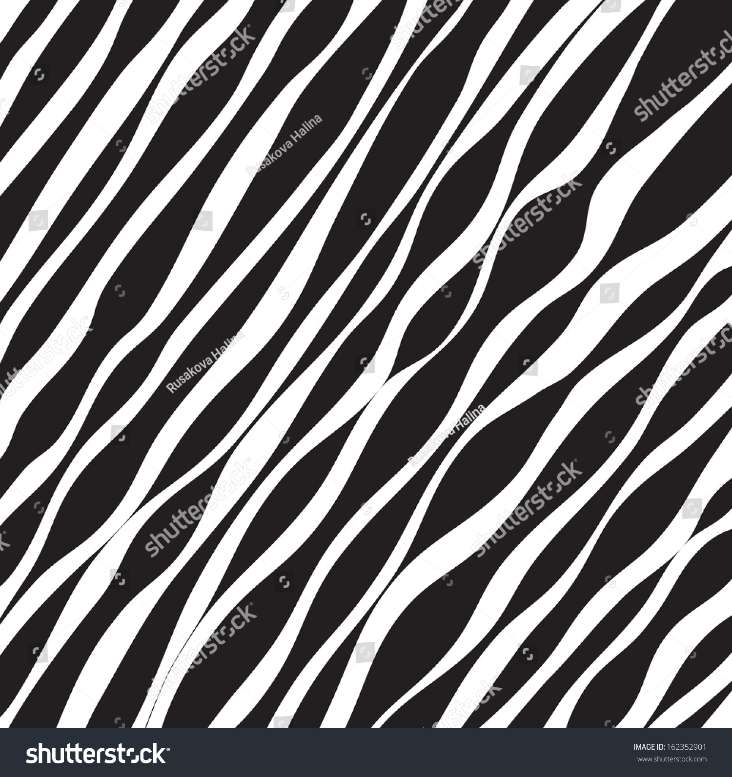 Abstract Black White Background Wavy Lines Stock Vector 162352901 ...