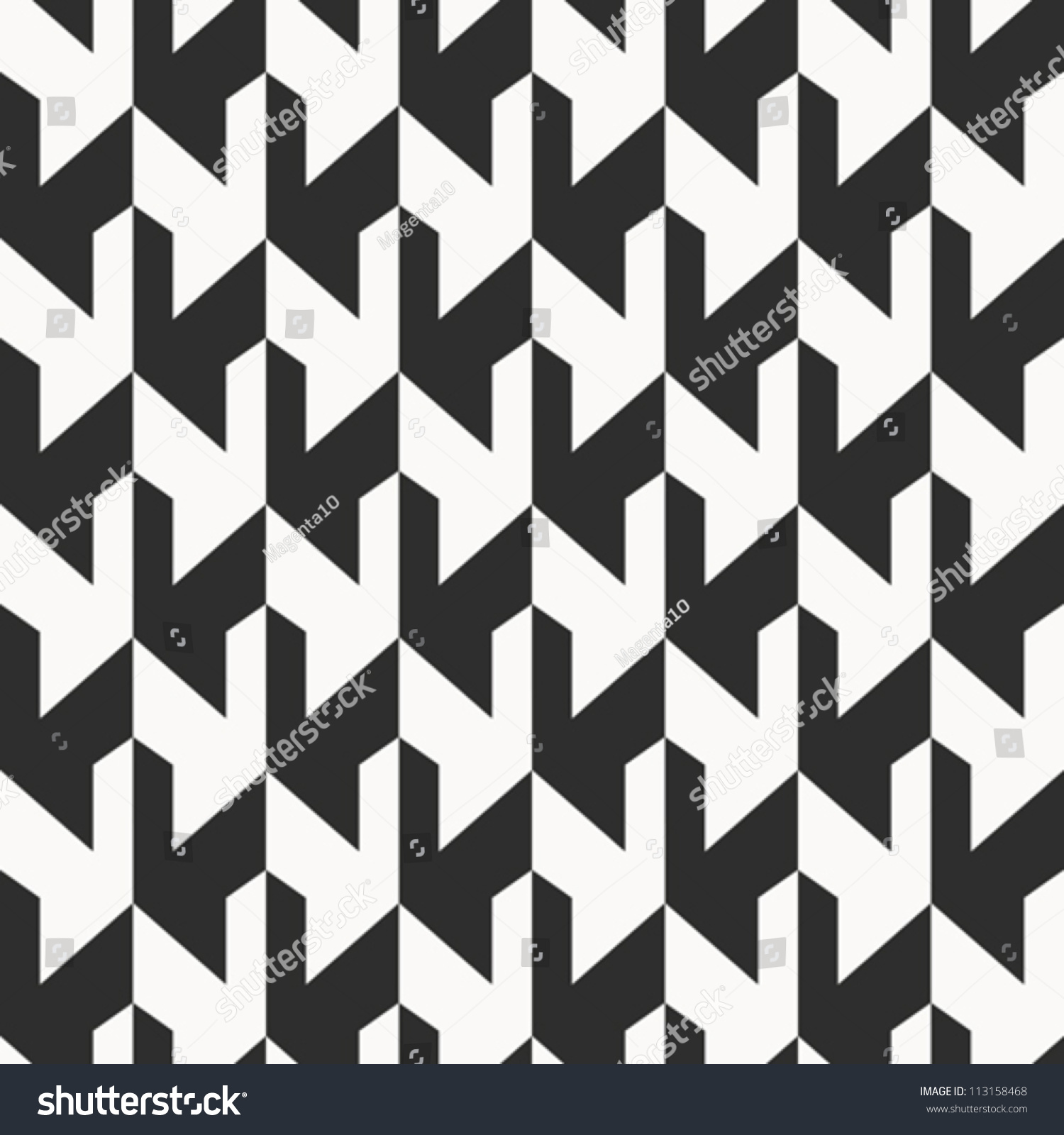 Abstract Black White Background Seamless Vector Stock Vector 113158468