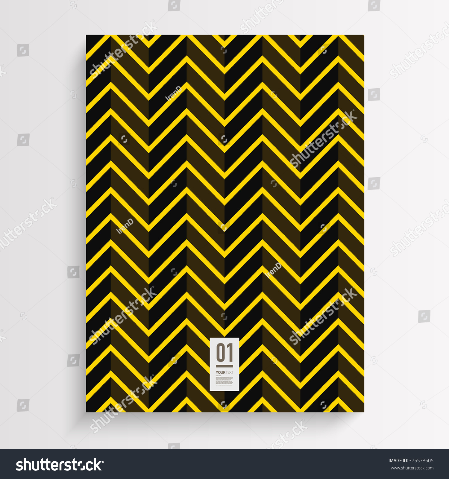 Abstract Black Yellow Flyer Book Cover Stock Image Download Now