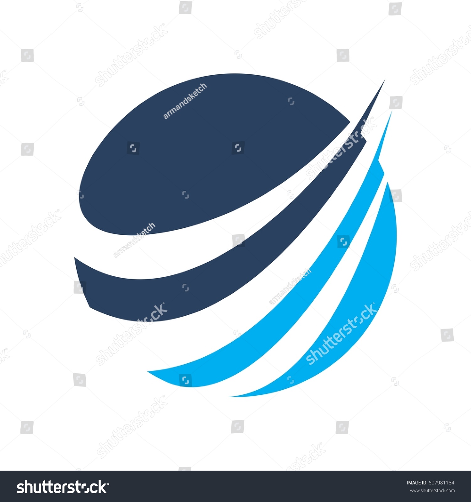 Abstract Blue Accounting Financial Management Logo Stock Vector ...